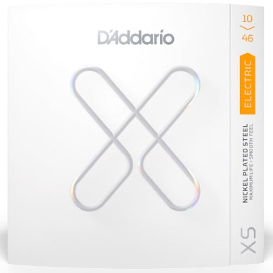 D'Addario XS Nickel Coated Electric Guitar Strings (.010 - .046) Regular Light