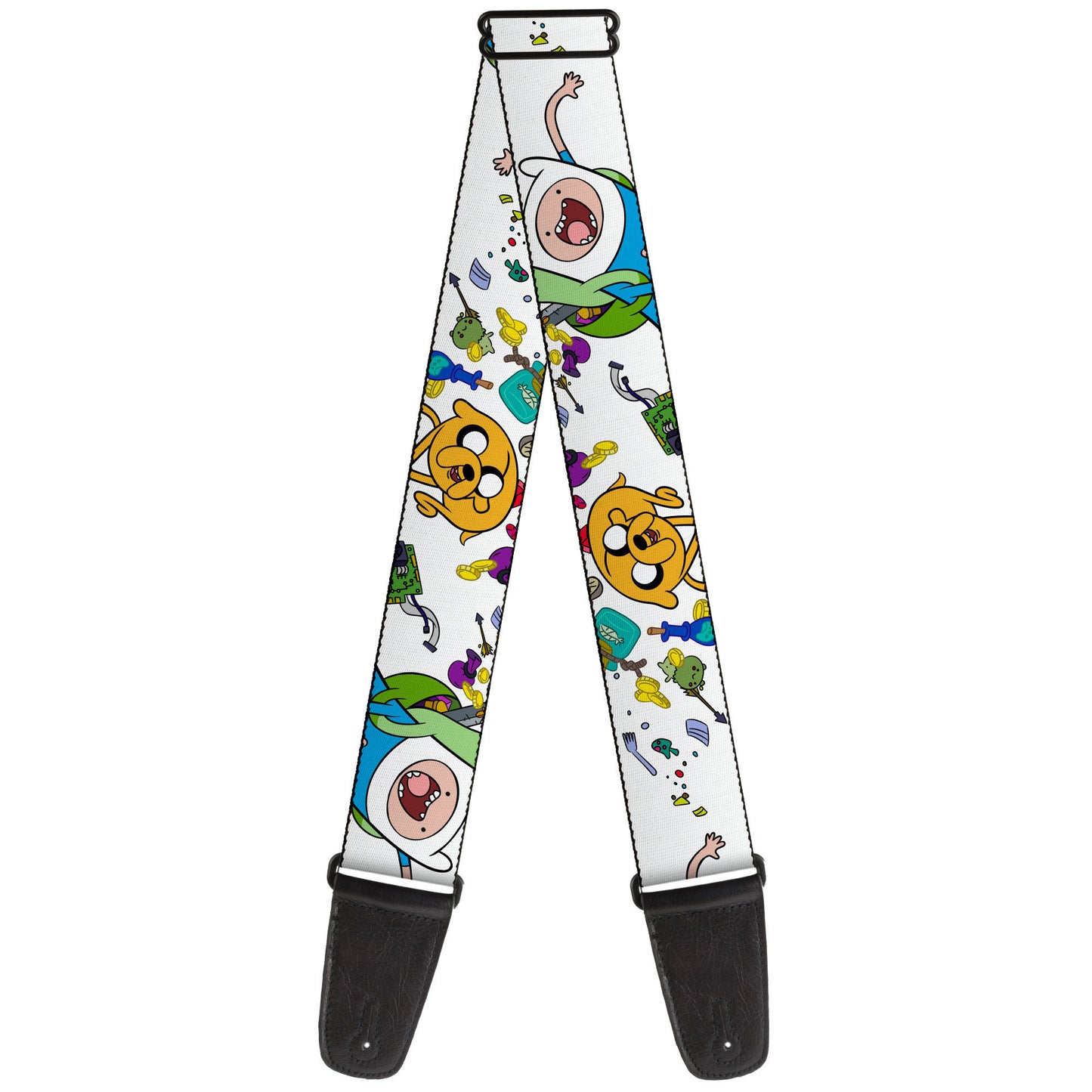 Buckle-Down Guitar Strap - Adventure Time Jake and Finn