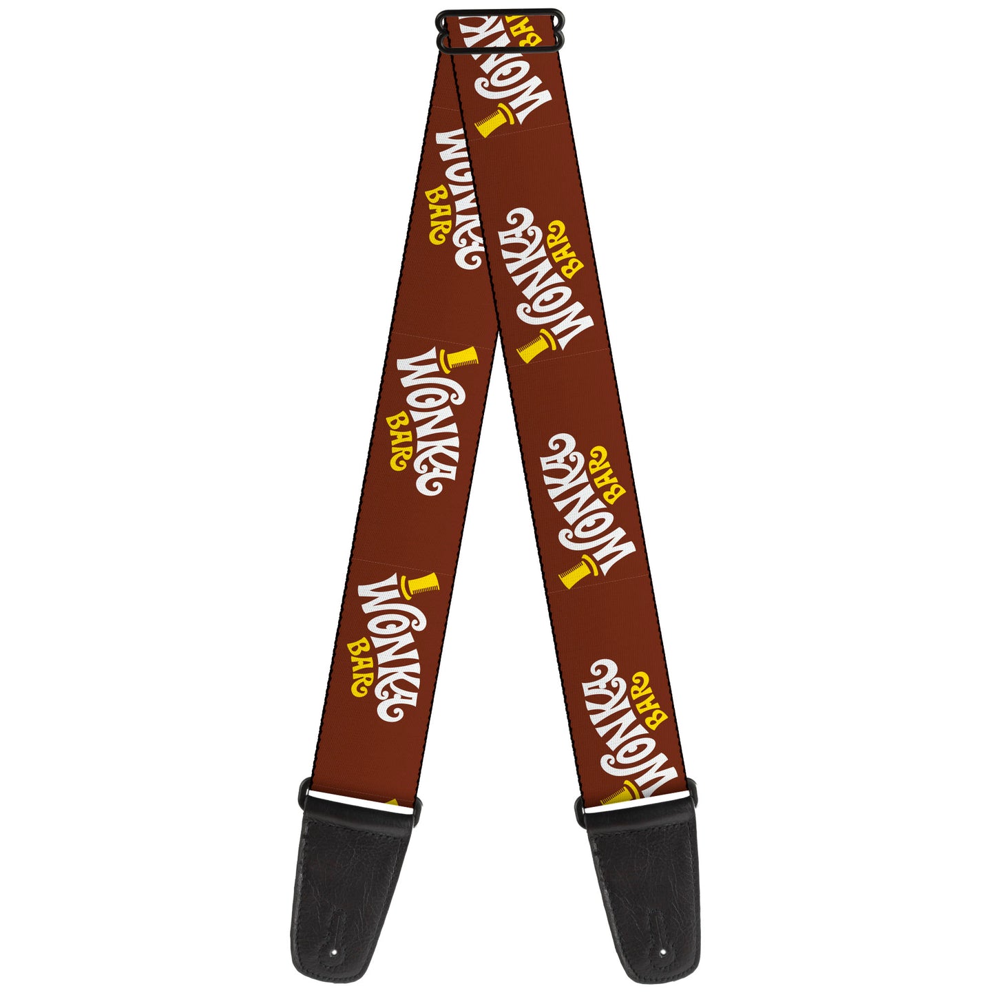 Buckle-Down Guitar Strap - Willy Wonka Bar Logo