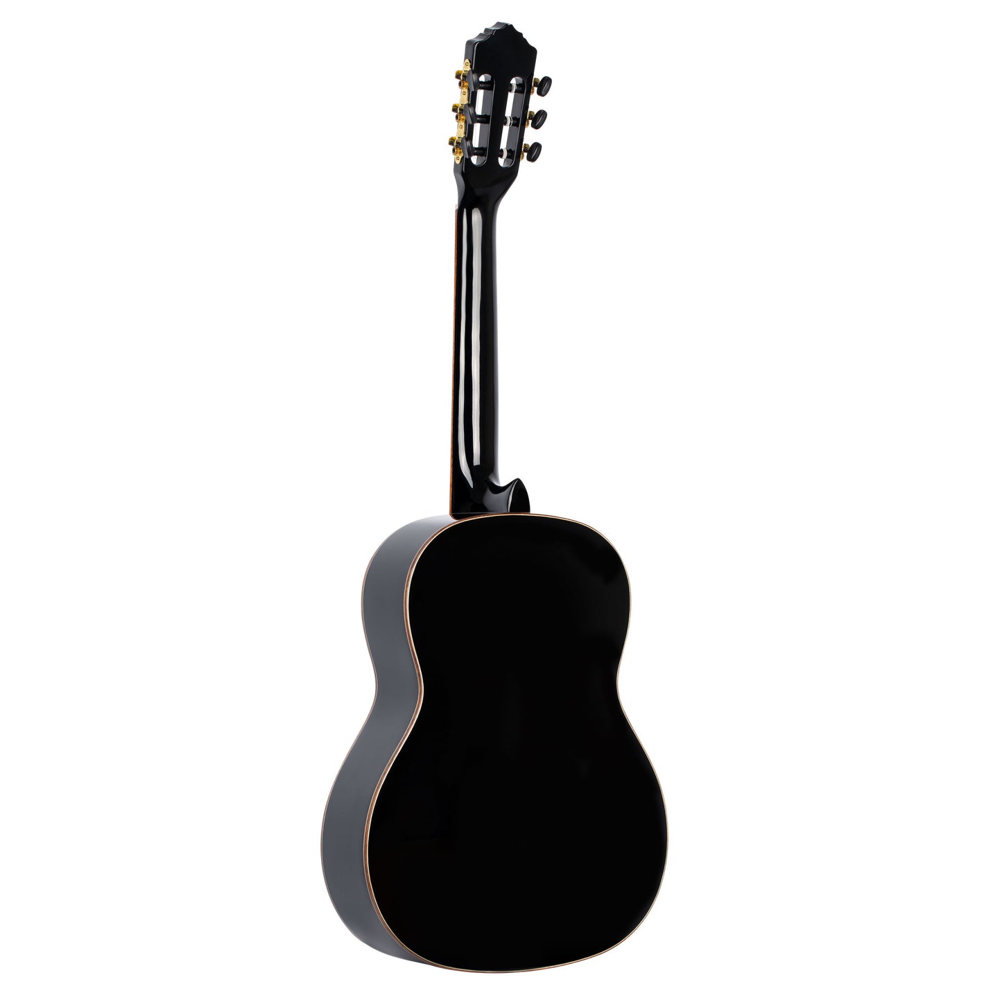 Ortega Family Series R221SNBK Spruce/Mahogany Slim Neck - Black inc. Deluxe Gig Bag