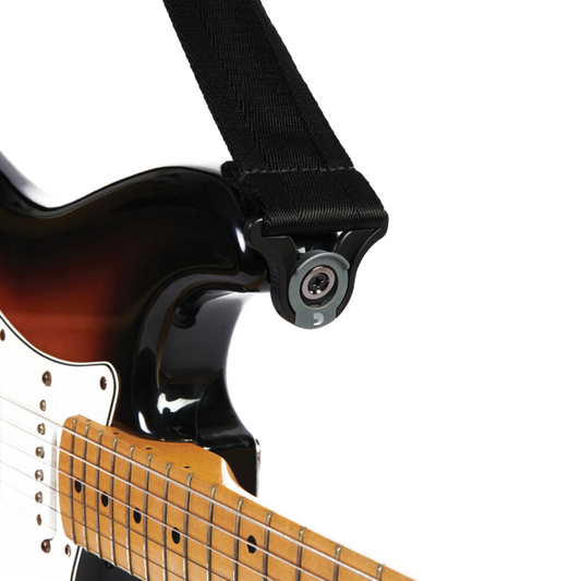 D'Addario Auto Locking Guitar Strap - Black