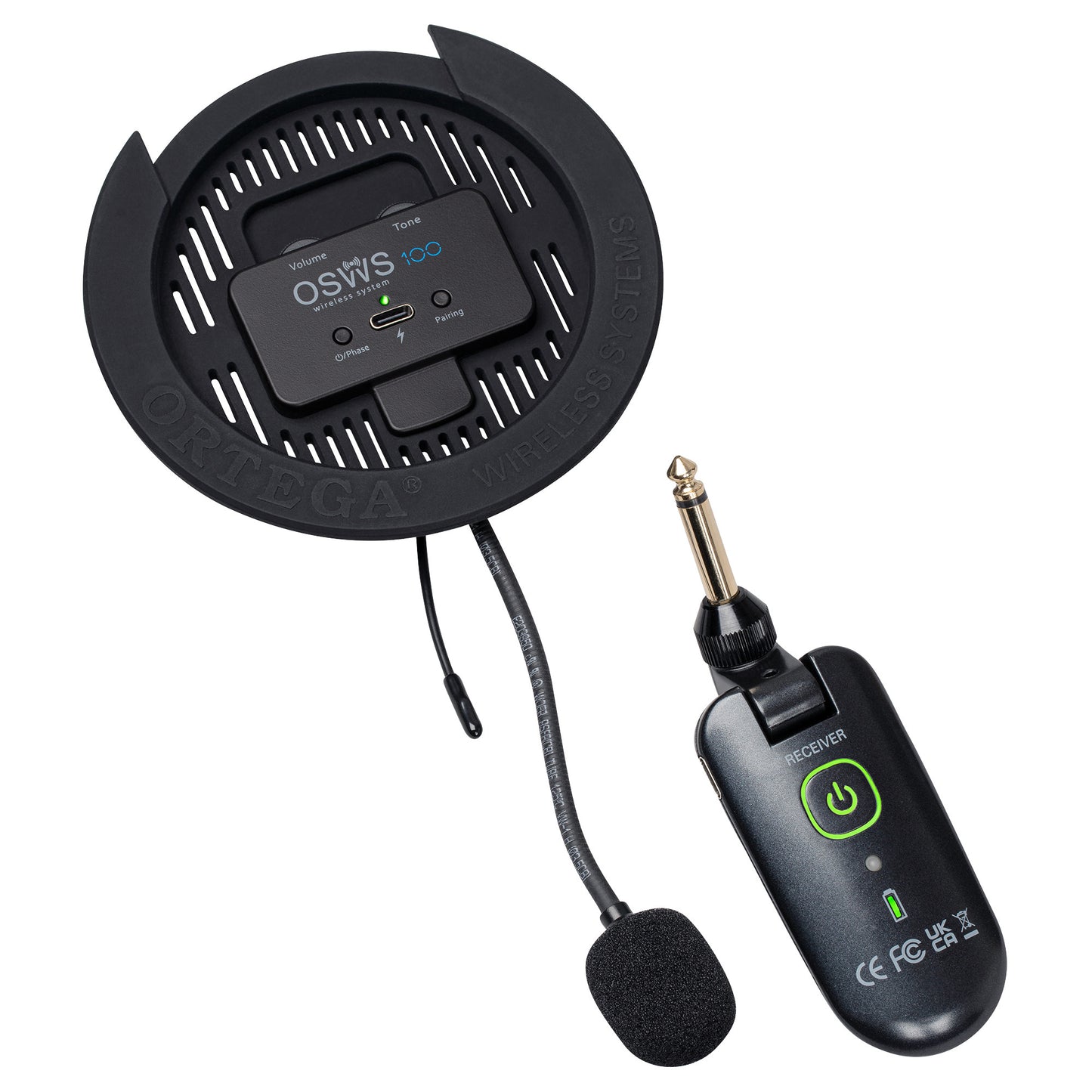 ORTEGA Wireless Soundhole Pickup System Acoustic - 100mm Diameter