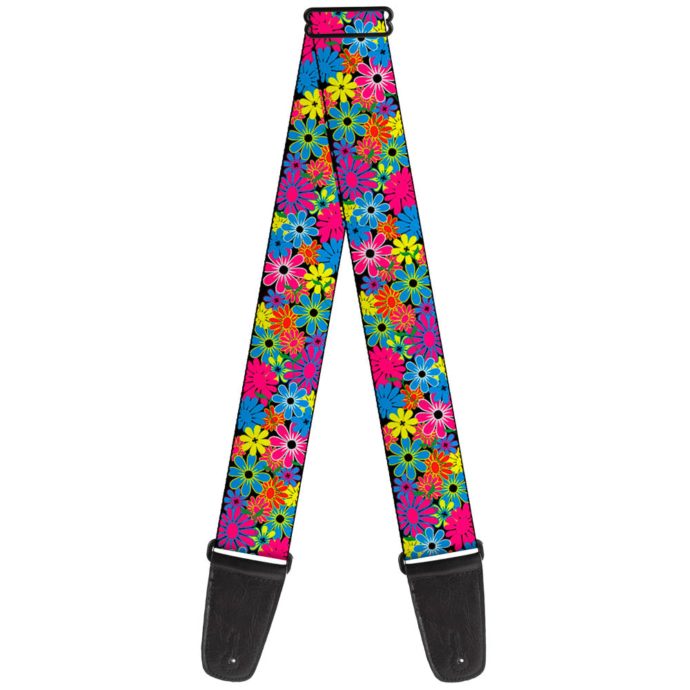 Buckle-Down Guitar Strap - Flower Blossom