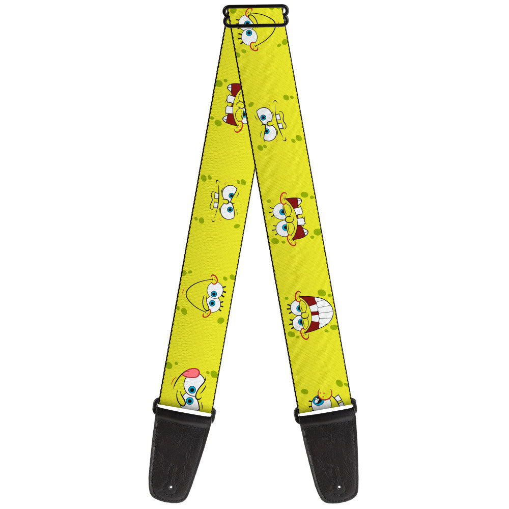 Buckle-Down Guitar Strap - Sponge Bob Expressions