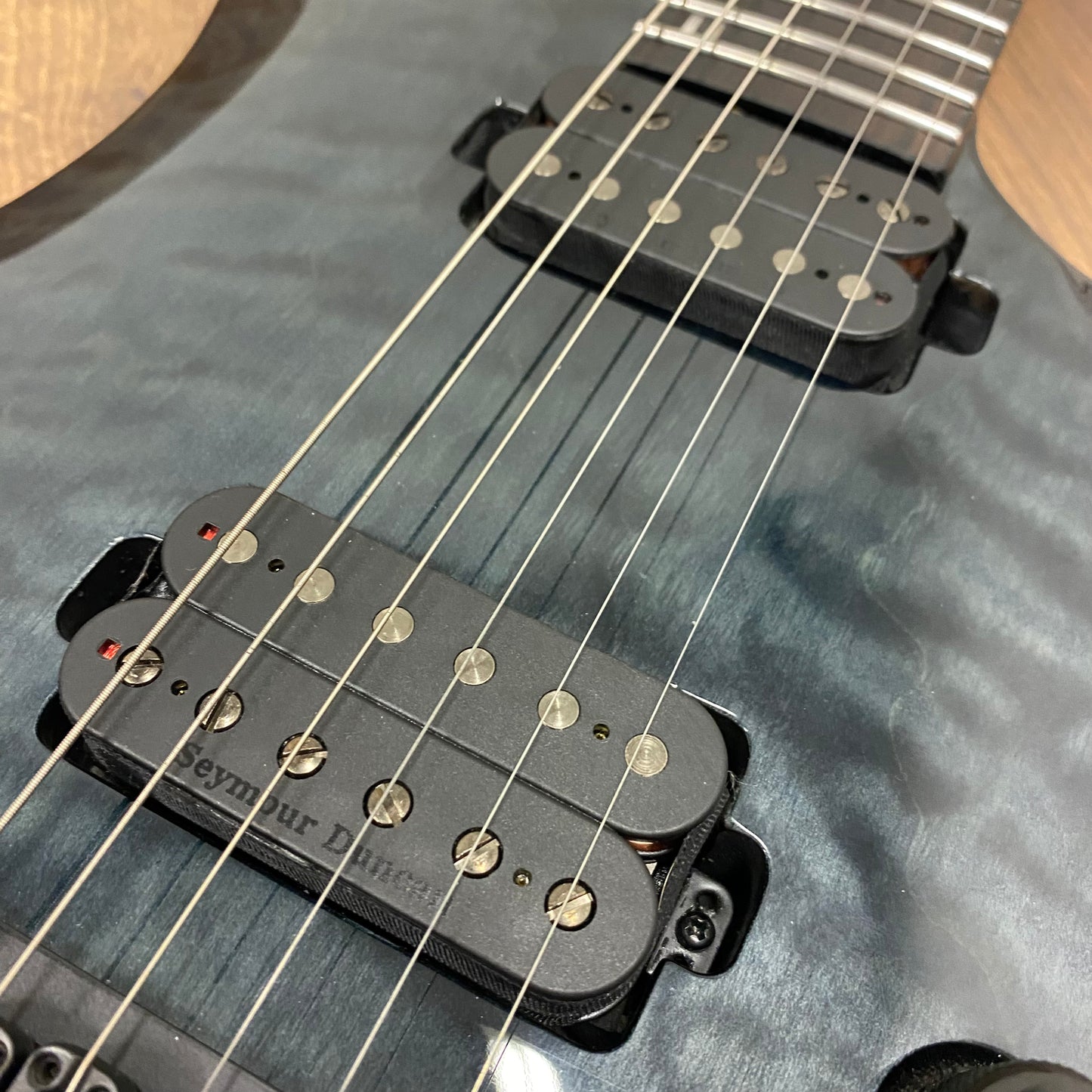 Pre-Owned ESP LTD H-1001 QM - See Thru Black