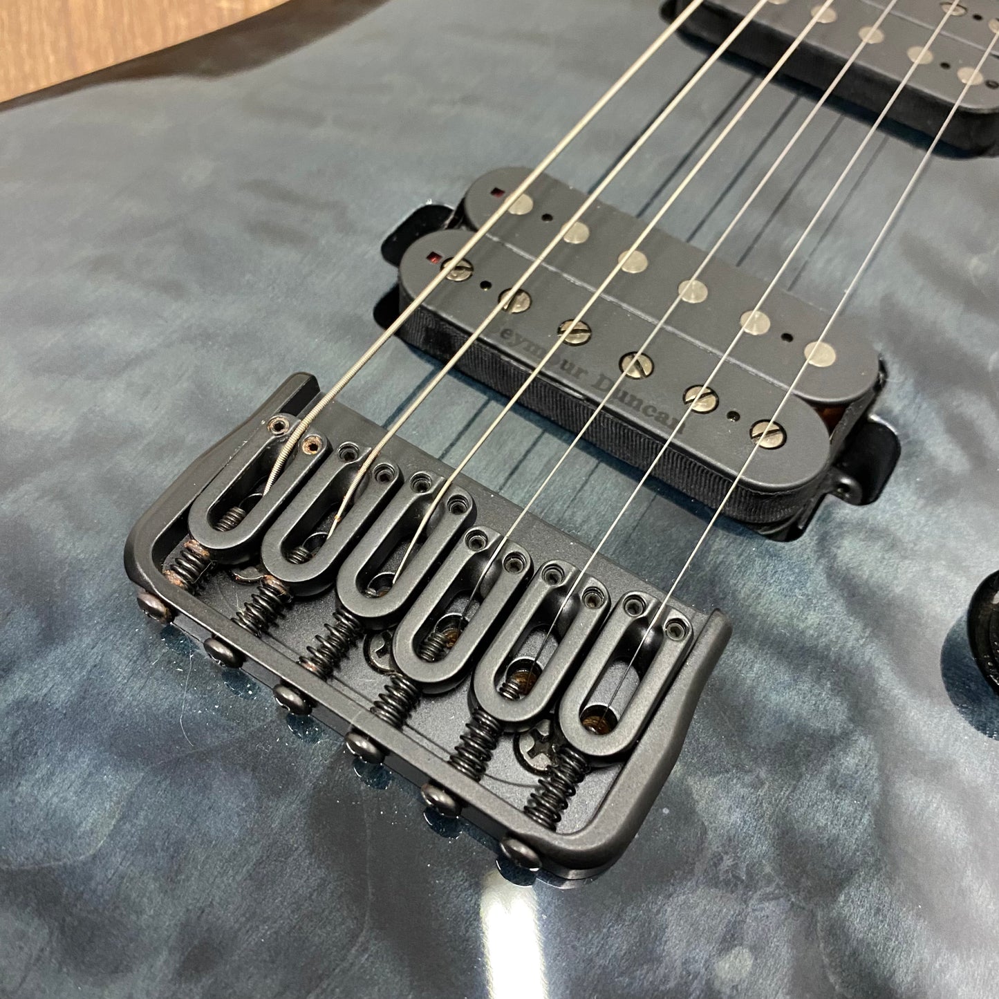 Pre-Owned ESP LTD H-1001 QM - See Thru Black