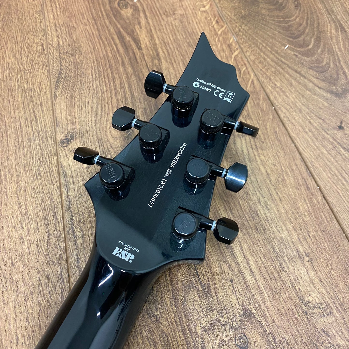 Pre-Owned ESP LTD H-1001 QM - See Thru Black