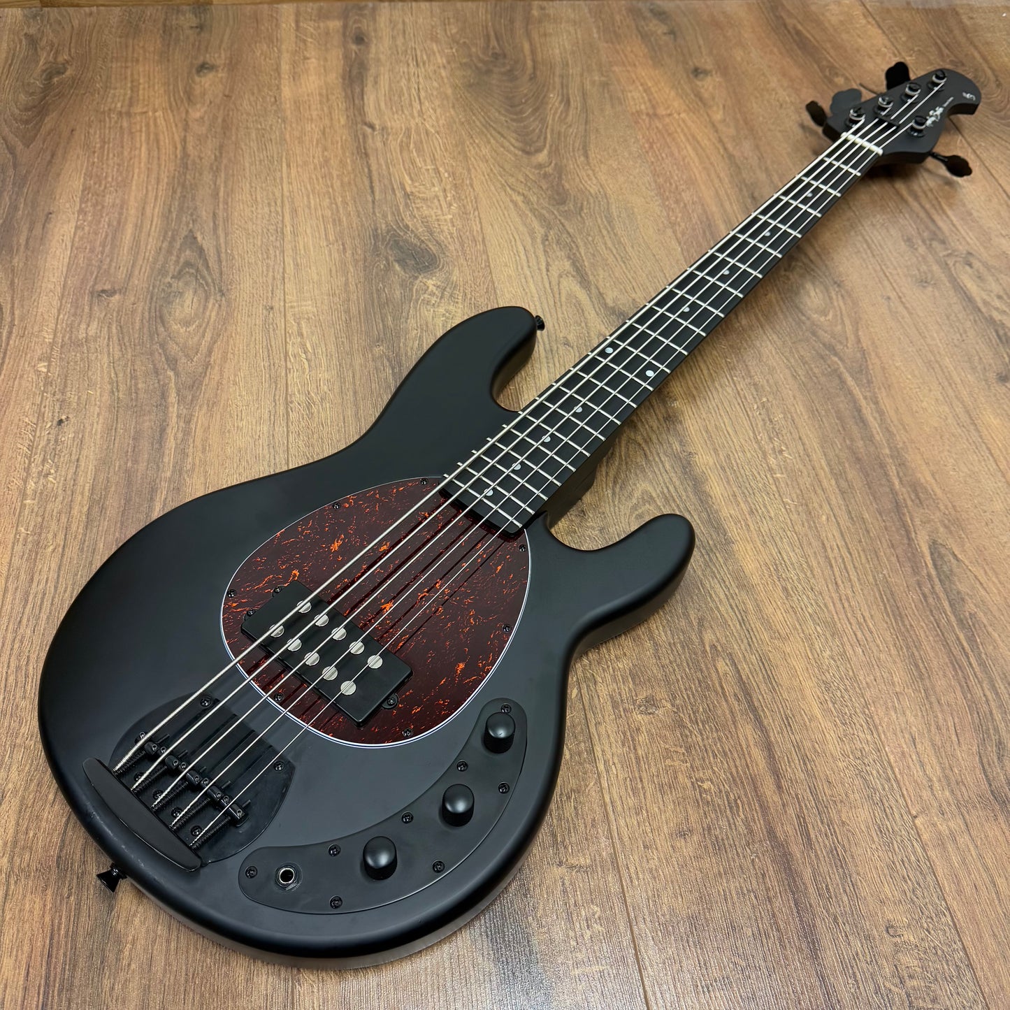 Pre-Owned Harley Benton MB-5 SBK Deluxe Series 5-String Bass - Satin Black