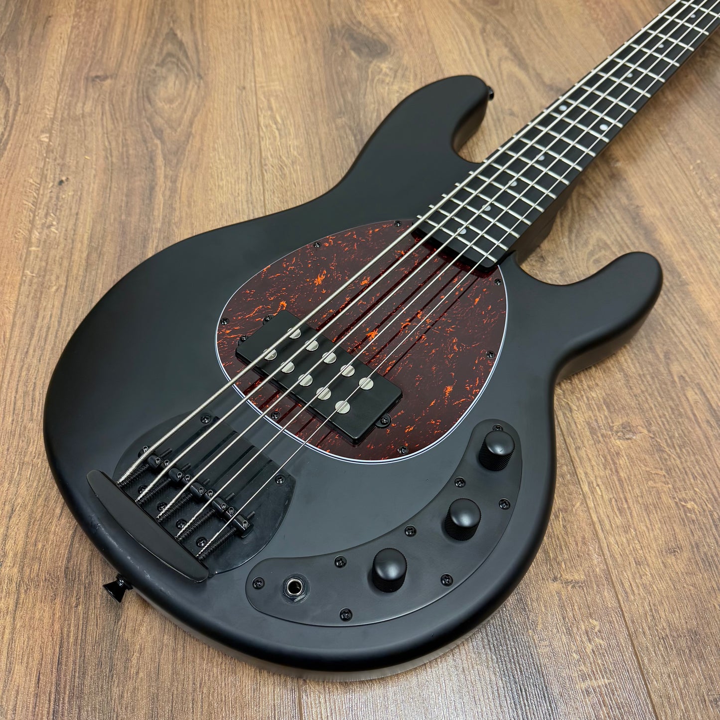 Pre-Owned Harley Benton MB-5 SBK Deluxe Series 5-String Bass - Satin Black
