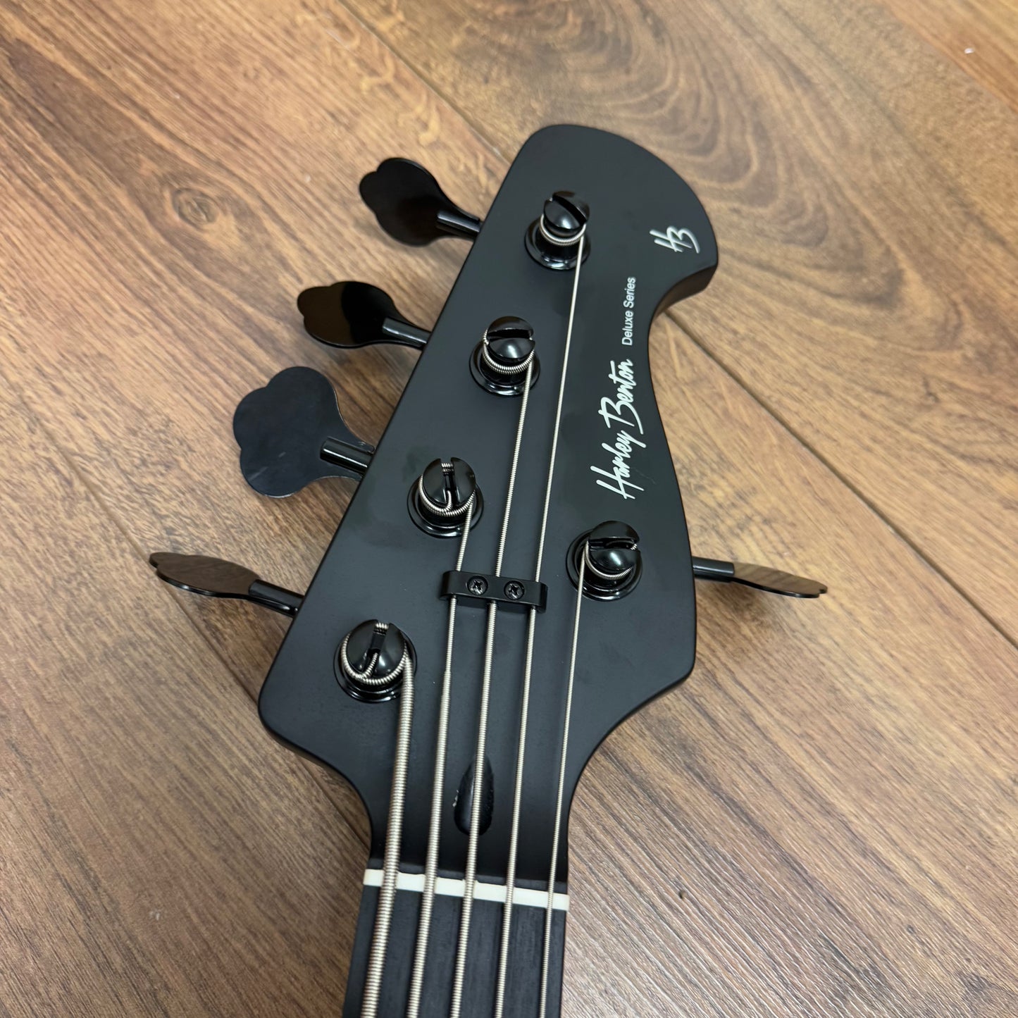 Pre-Owned Harley Benton MB-5 SBK Deluxe Series 5-String Bass - Satin Black