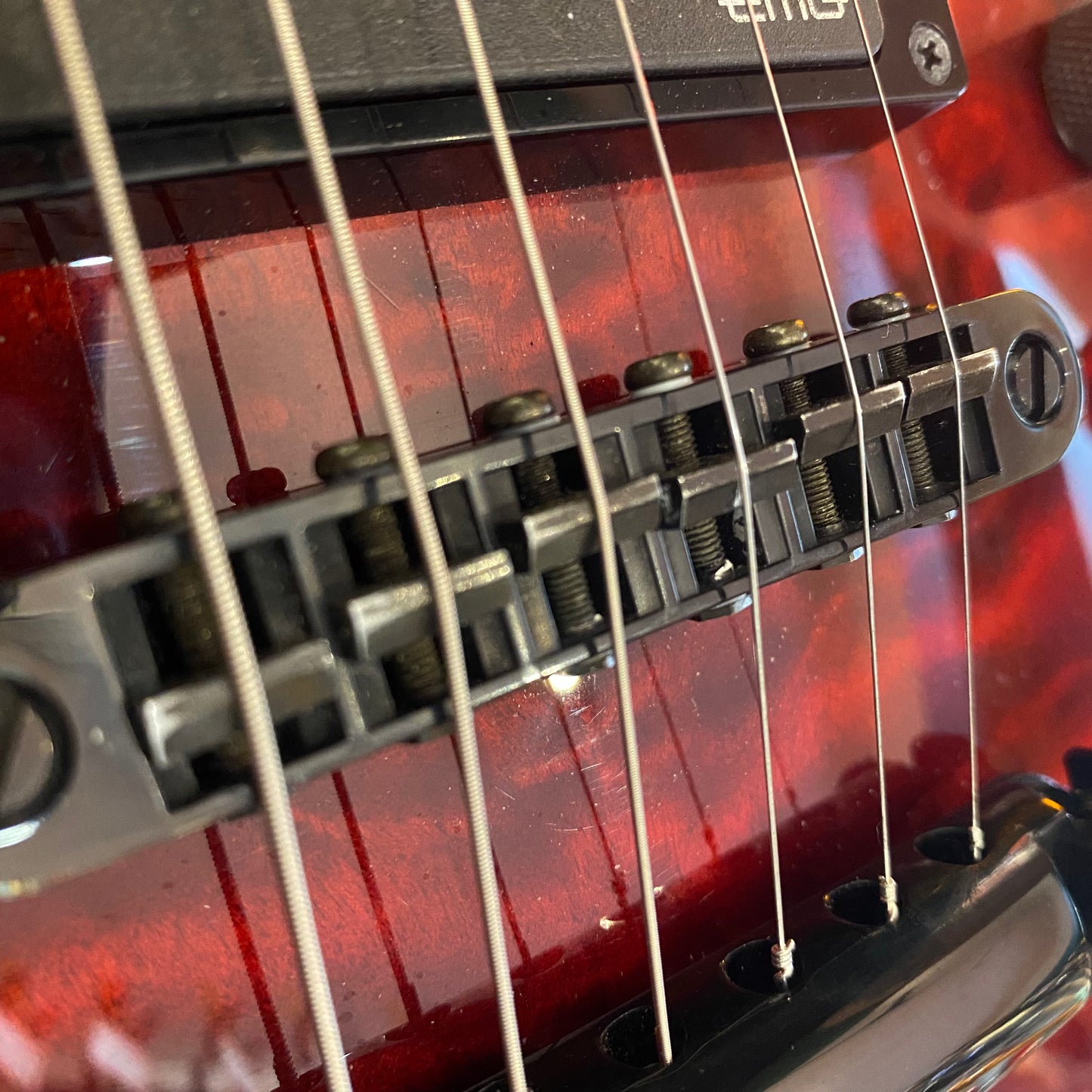Pre-Owned ESP E-II Eclipse - See Thru Black Cherry Sunburst