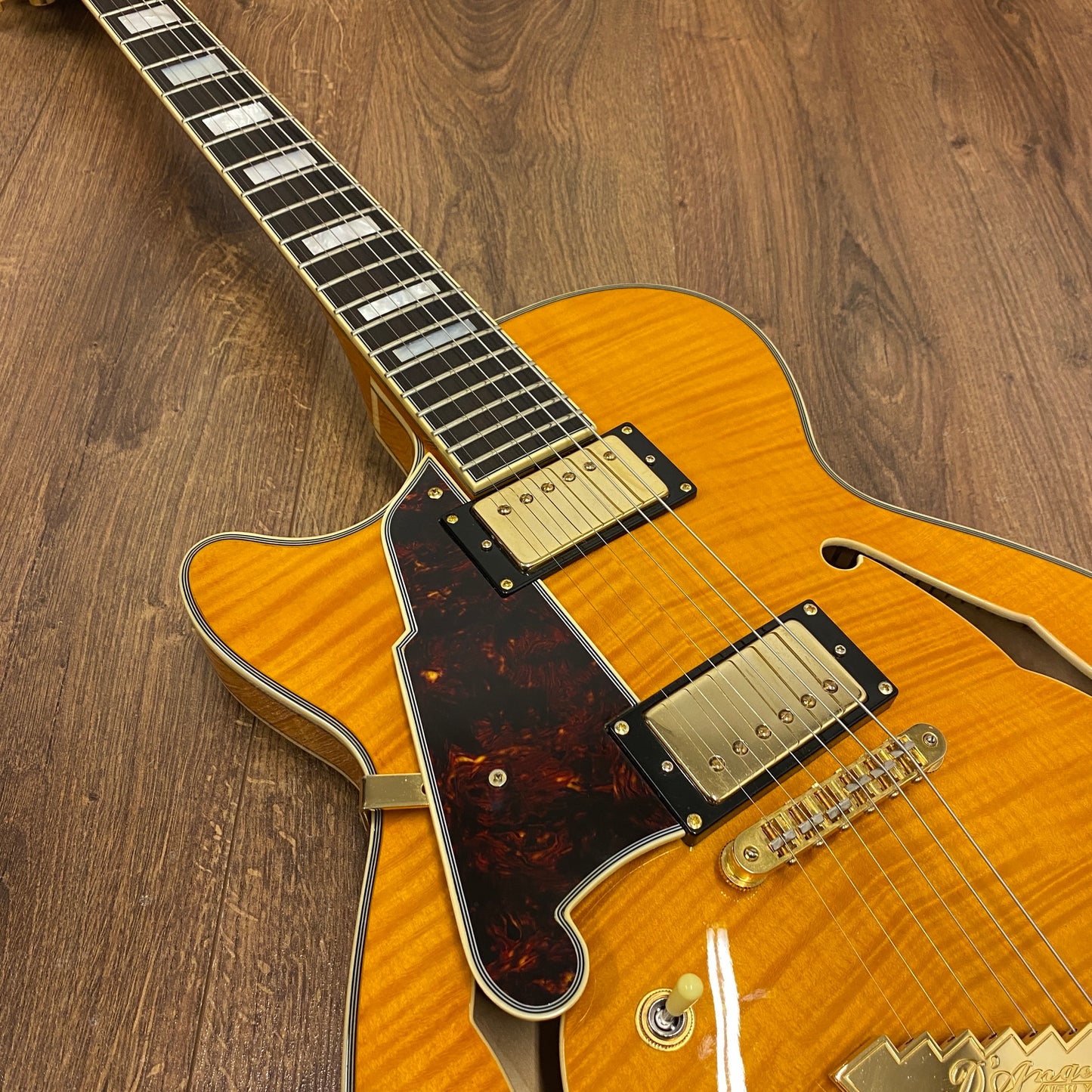 Pre-Owned D'Angelico Excel EX-SS - Left Handed - Vintage Natural