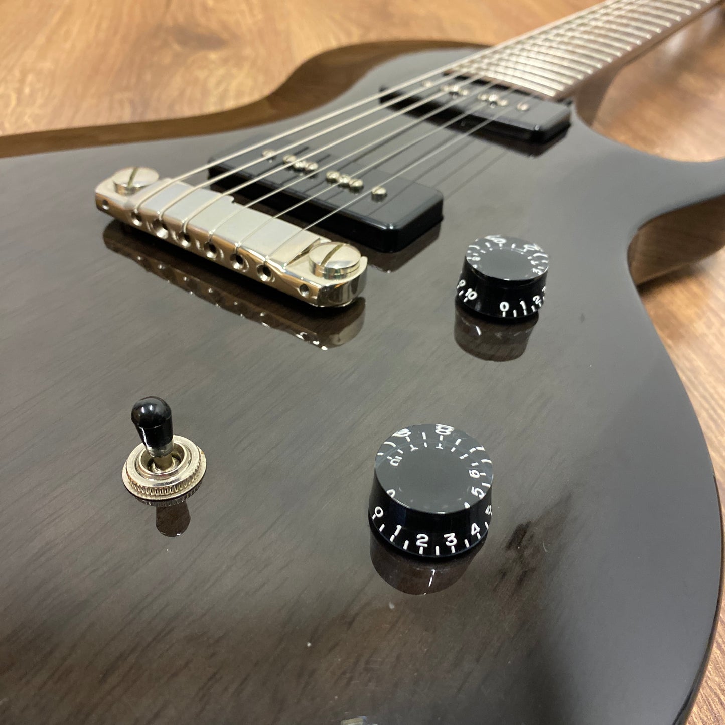 Pre-Owned PRS SE 245 Soapbar - Trans Black