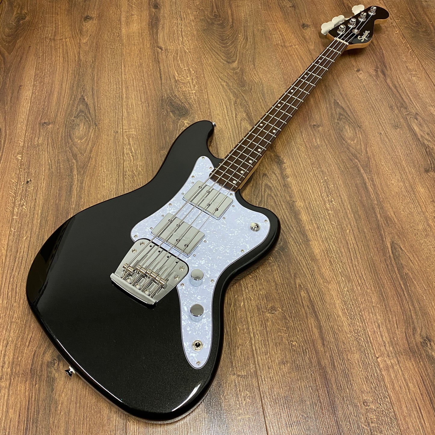 Pre-Owned Squier Paranormal Rascal HH Short-Scale Bass - Black Metallic