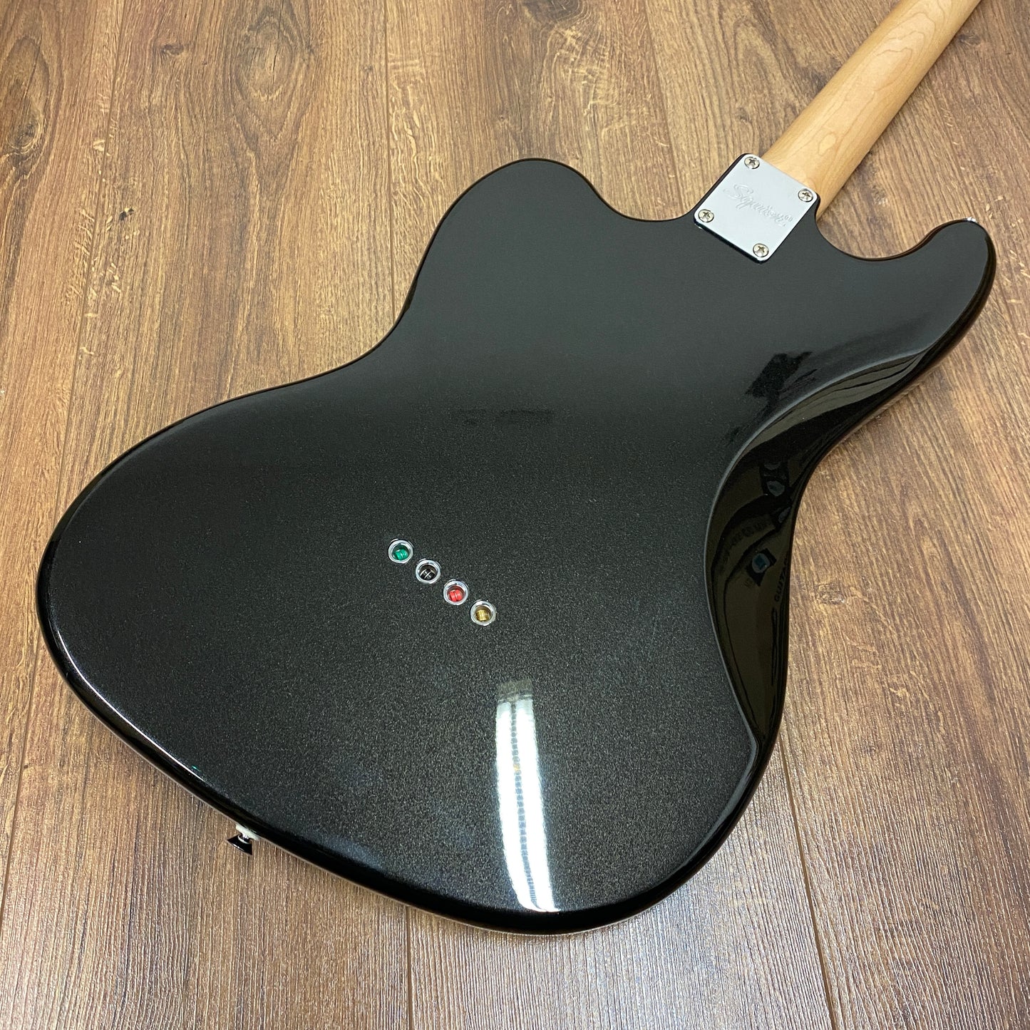 Pre-Owned Squier Paranormal Rascal HH Short-Scale Bass - Black Metallic
