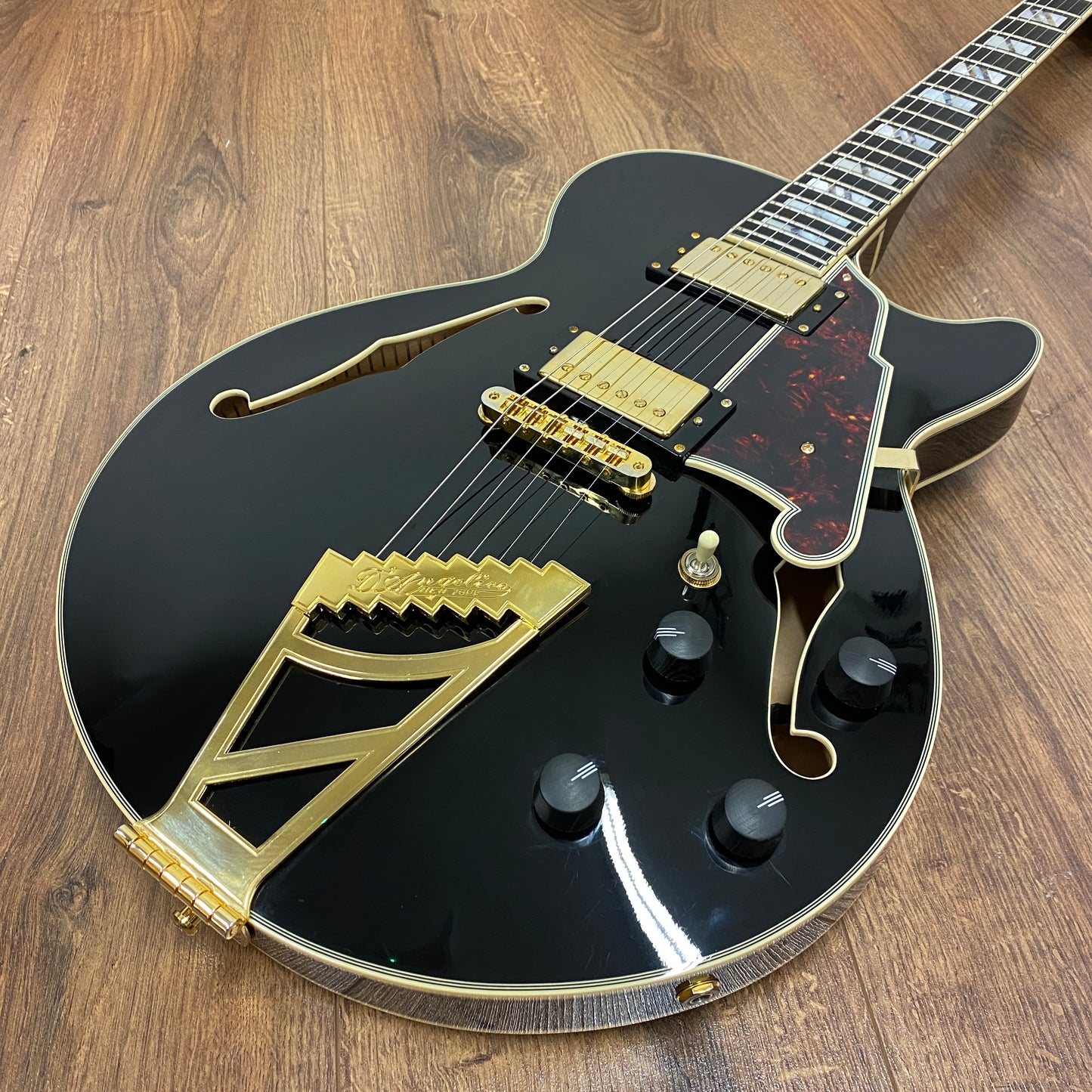 Pre-Owned D'Angelico Excel SS Semi-Hollow - Solid Black