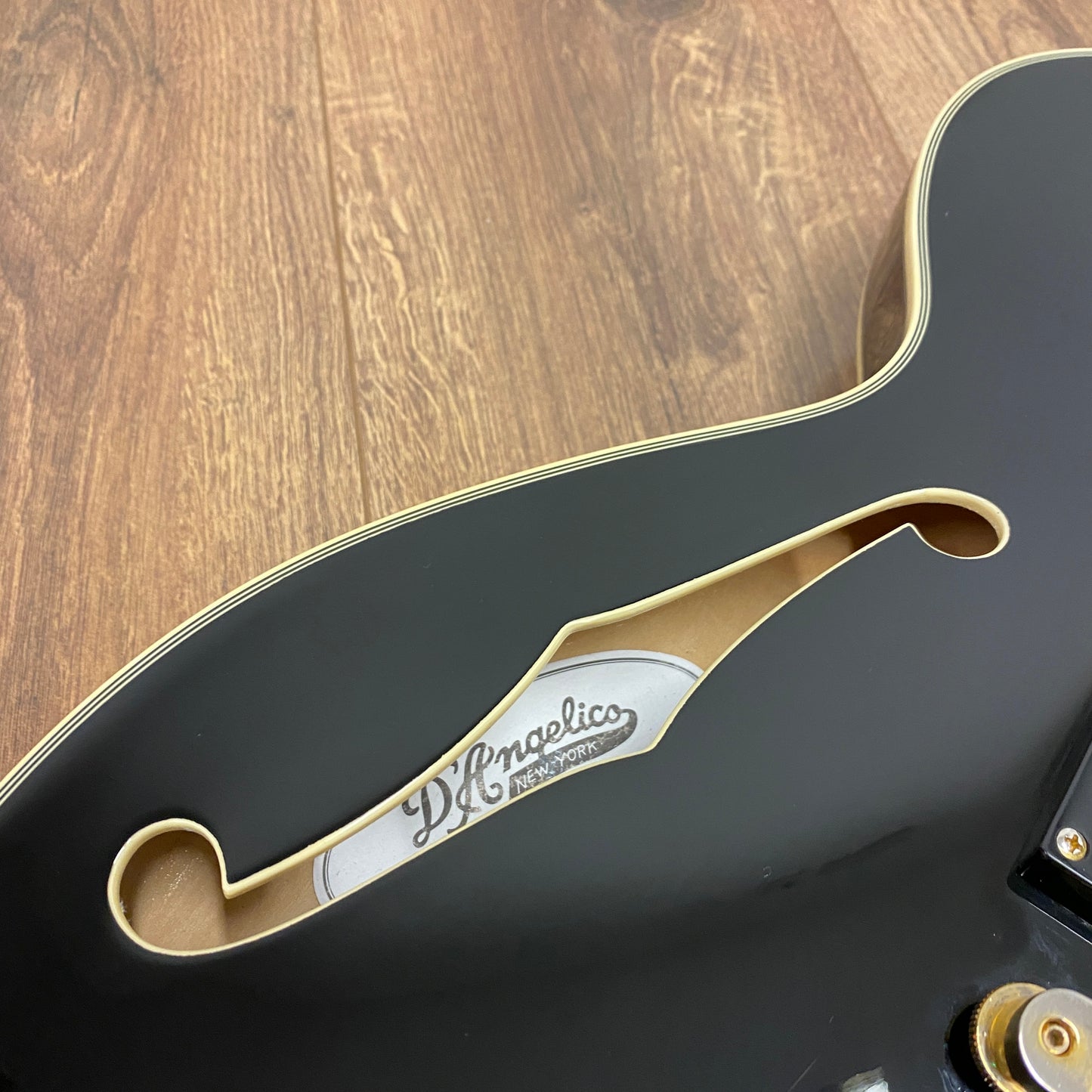 Pre-Owned D'Angelico Excel SS Semi-Hollow - Solid Black