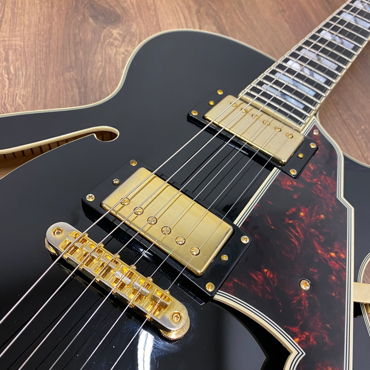 Pre-Owned D'Angelico Excel SS Semi-Hollow - Solid Black