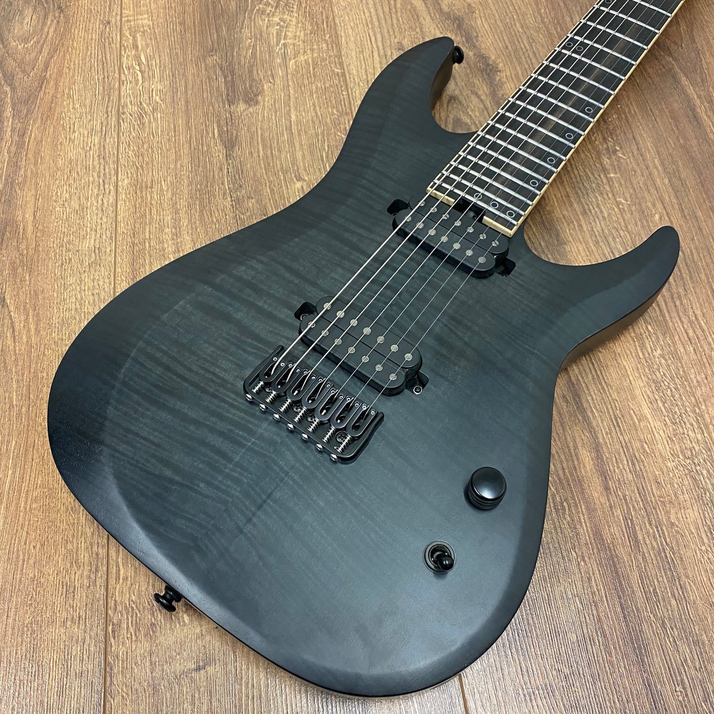 Pre-Owned Schecter KM7 MKII Keith Merrow Signature 7 String - See-Thru Black Pearl