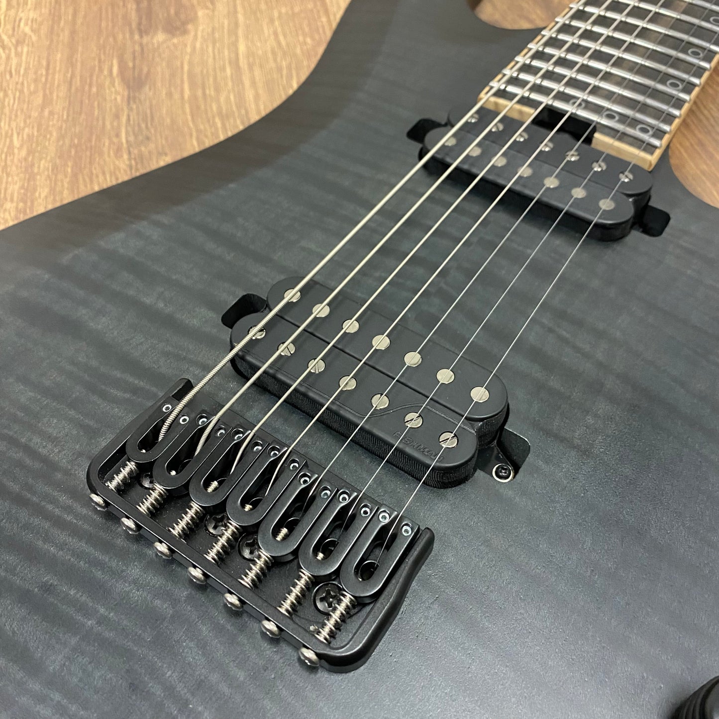 Pre-Owned Schecter KM7 MKII Keith Merrow Signature 7 String - See-Thru Black Pearl