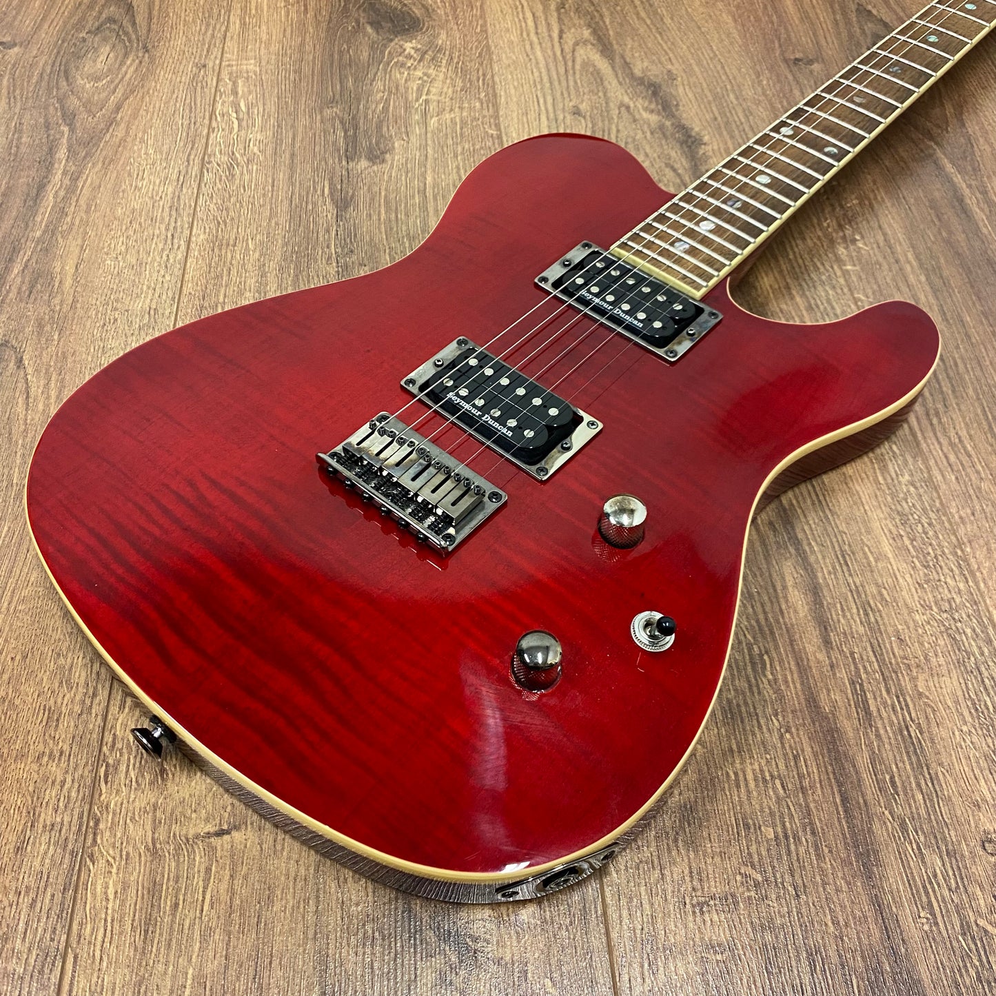 Pre-Owned Fender FMT Custom Telecaster HH - Crimson Red Transparent
