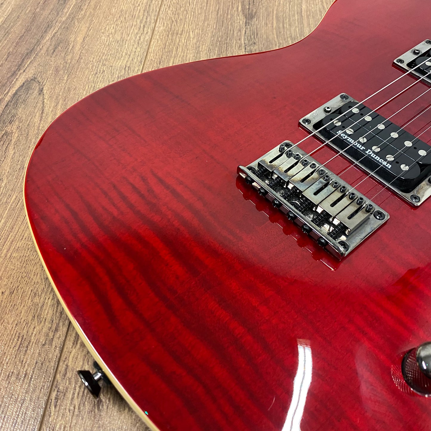 Pre-Owned Fender FMT Custom Telecaster HH - Crimson Red Transparent