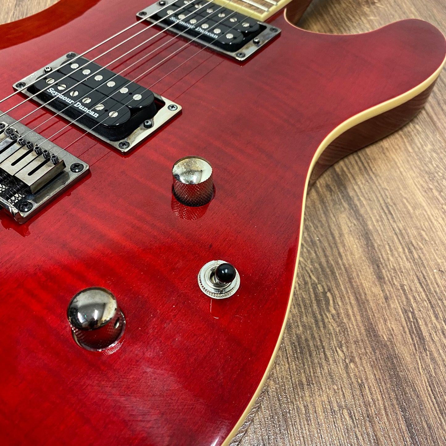 Pre-Owned Fender FMT Custom Telecaster HH - Crimson Red Transparent
