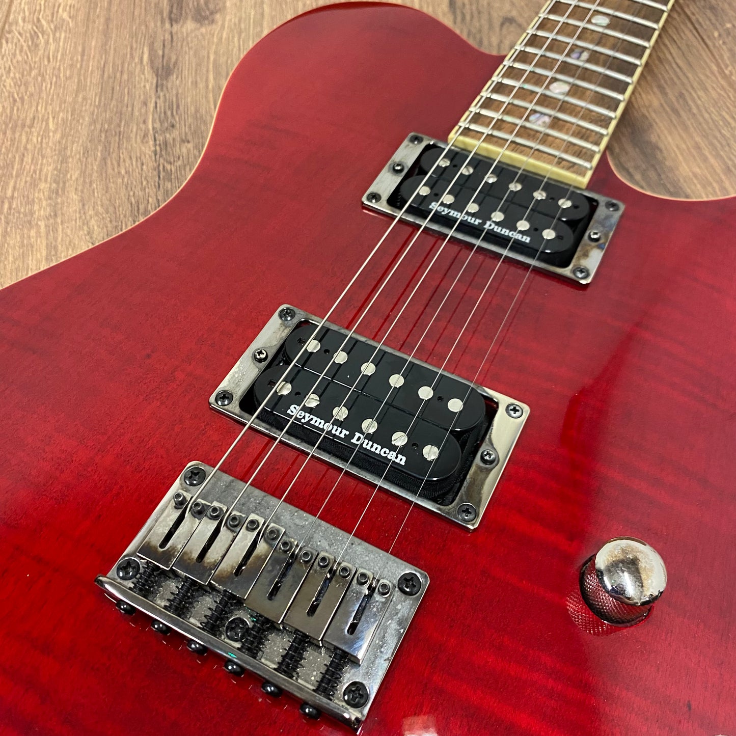 Pre-Owned Fender FMT Custom Telecaster HH - Crimson Red Transparent