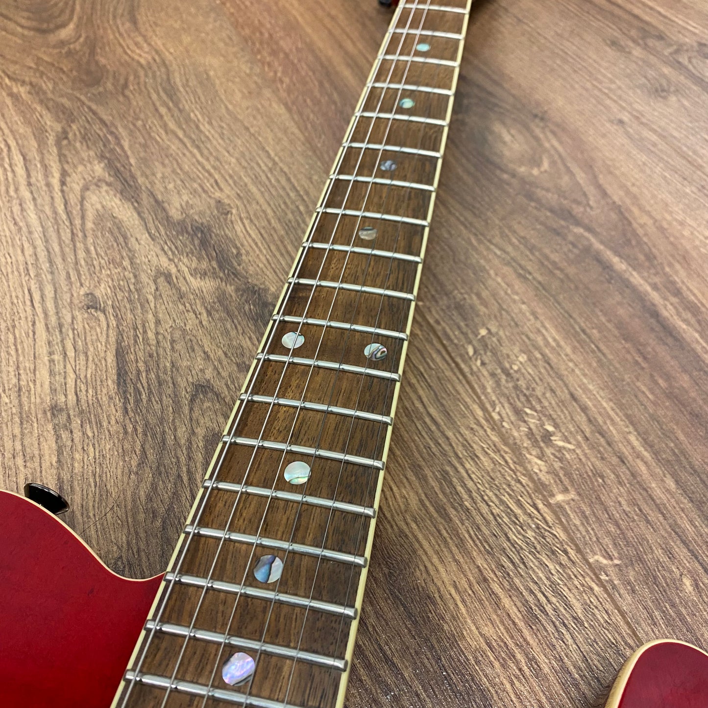 Pre-Owned Fender FMT Custom Telecaster HH - Crimson Red Transparent