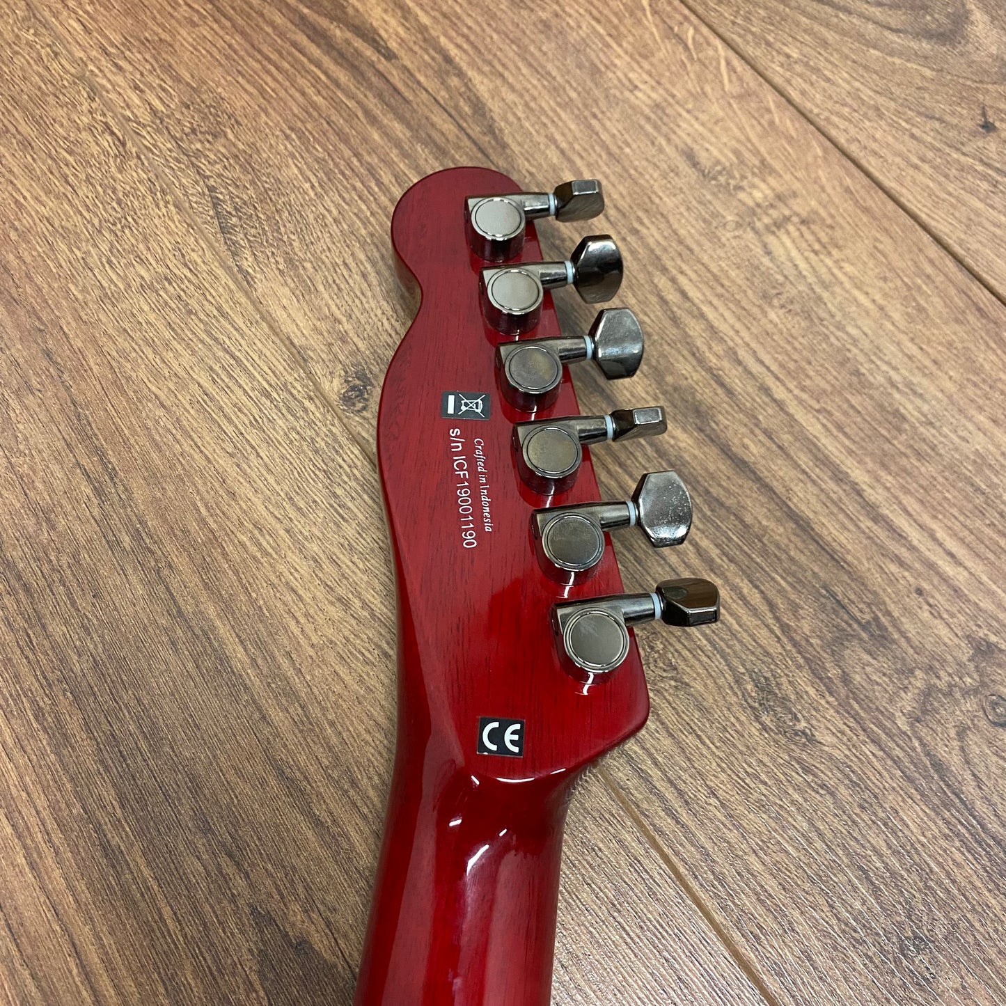 Pre-Owned Fender FMT Custom Telecaster HH - Crimson Red Transparent