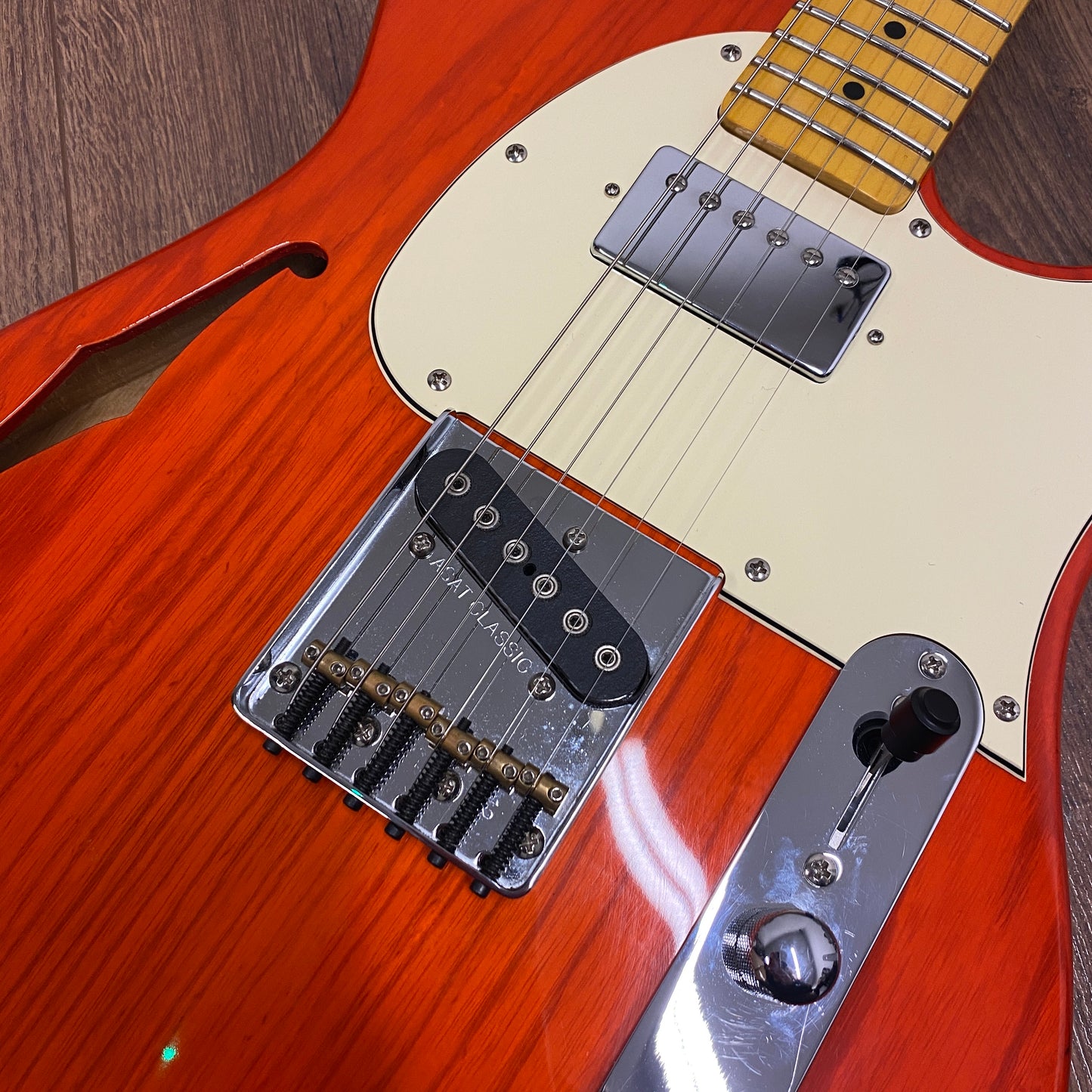 Pre-Owned G&L Tribute ASAT Classic Bluesboy - Clear Orange