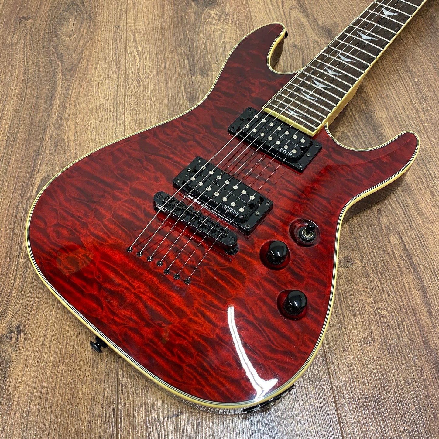Pre-Owned Schecter Omen Extreme-7 - Black Cherry