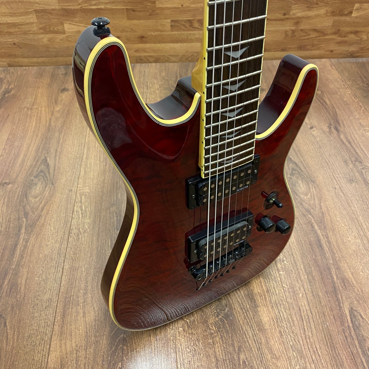 Pre-Owned Schecter Omen Extreme-7 - Black Cherry