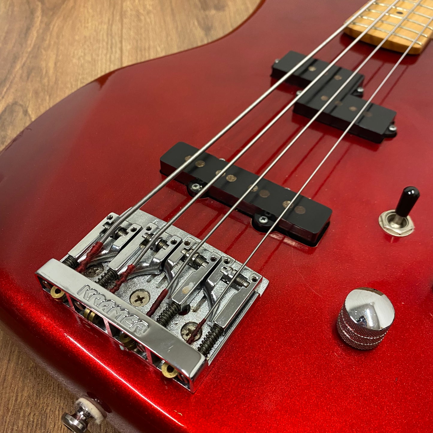 Pre-Owned Kramer Striker 700 ST Bass - Candy Apple Red - 1980's