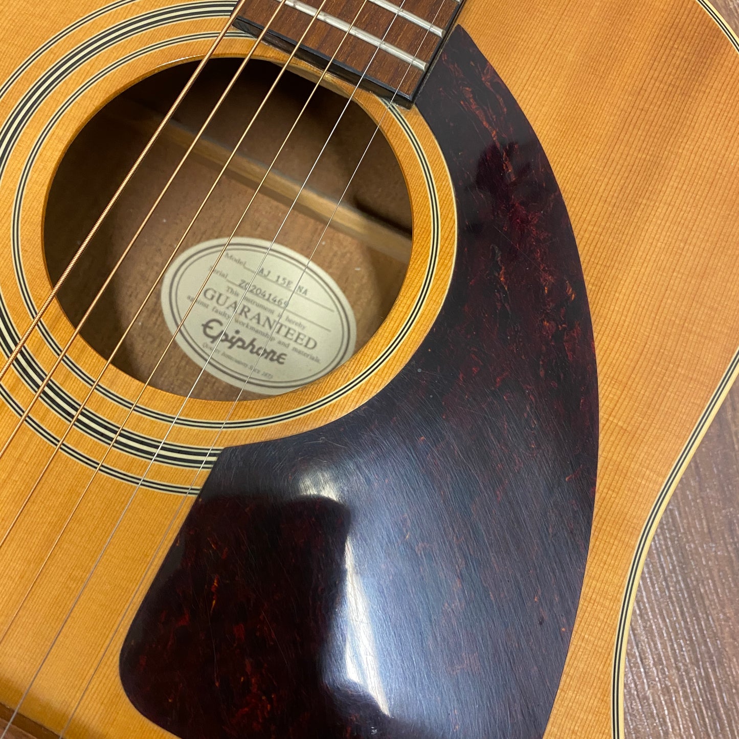 Pre-Owned Epiphone AJ 15E Electro-Acoustic - Natural