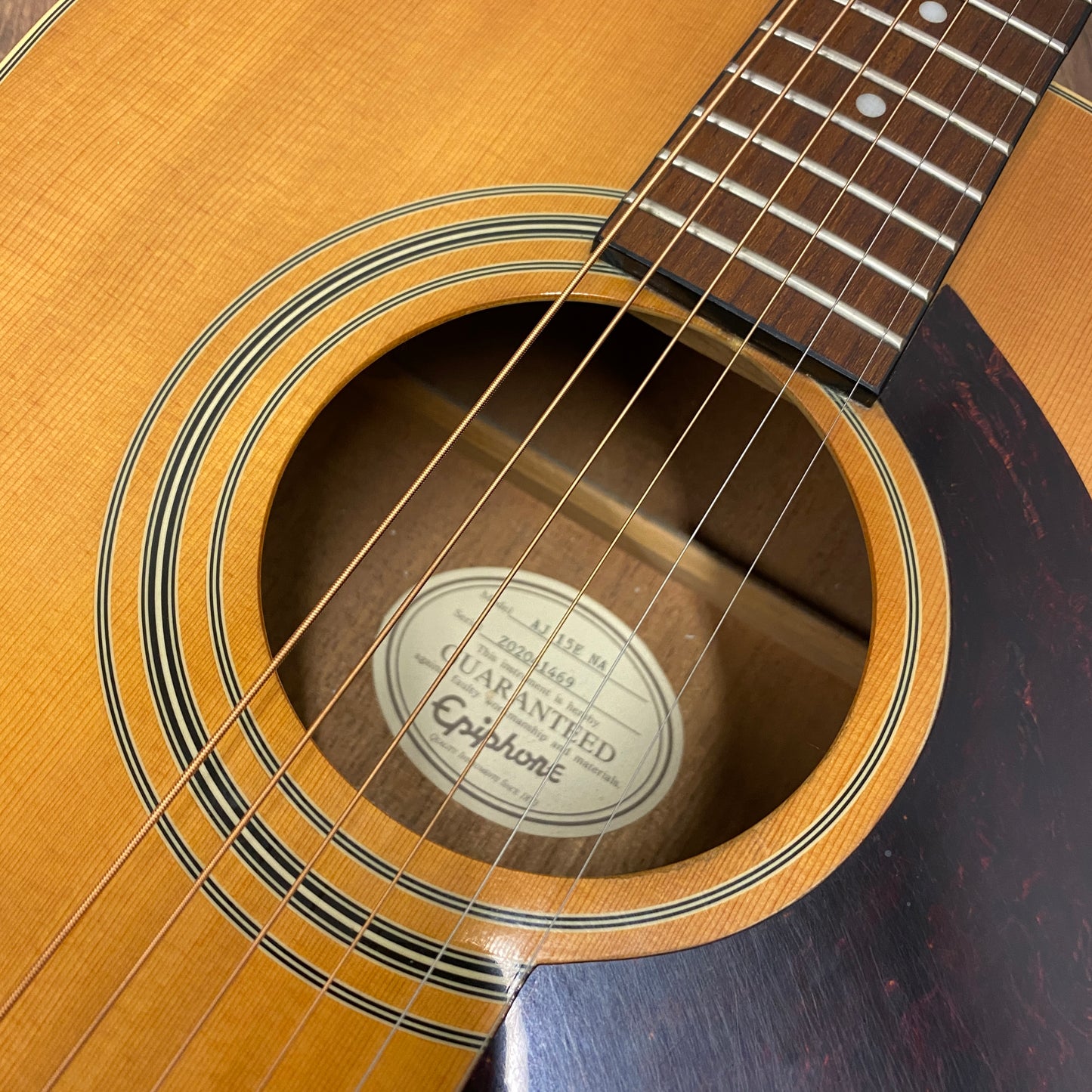 Pre-Owned Epiphone AJ 15E Electro-Acoustic - Natural