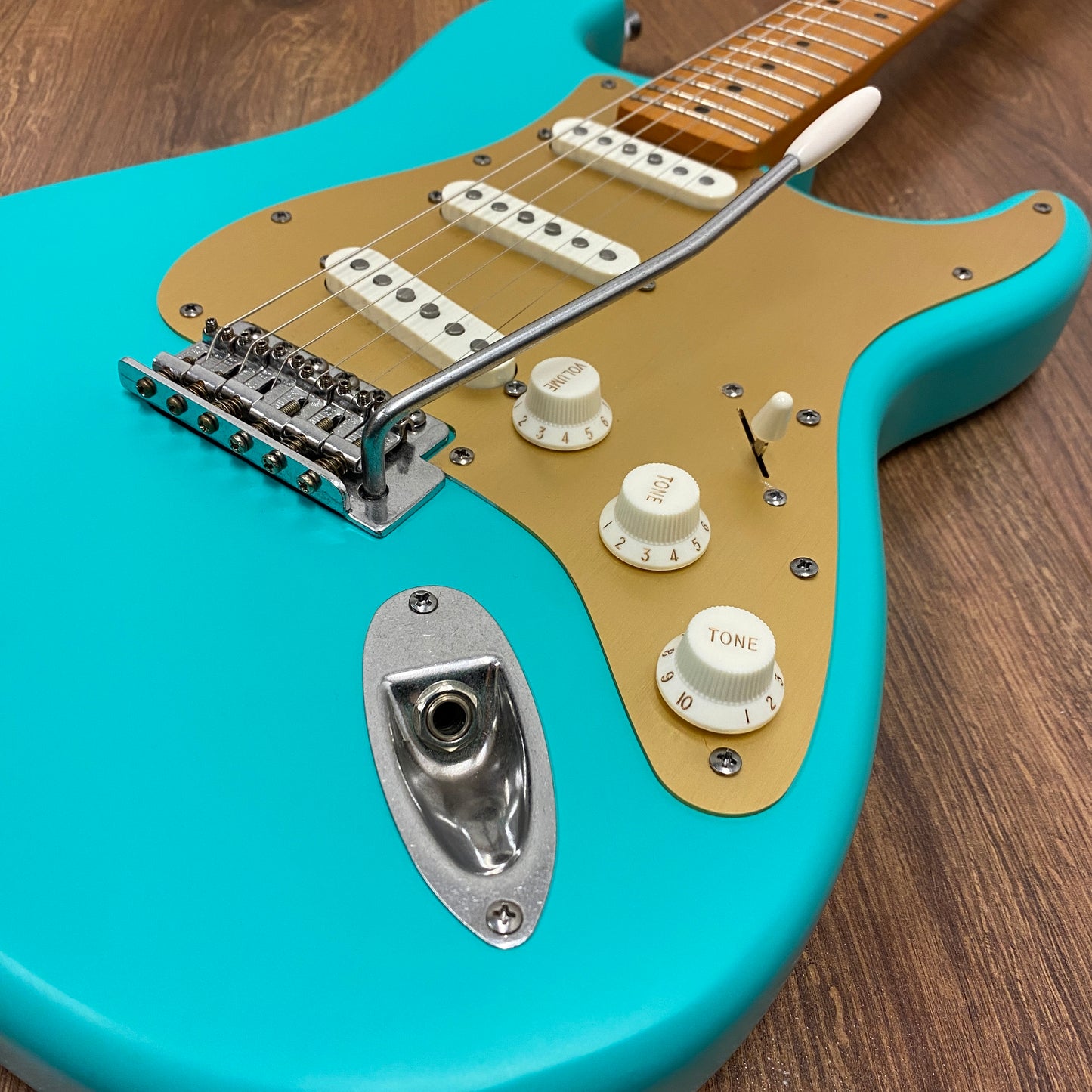 Pre-Owned Squier 40th Anniversary Stratocaster - Satin Sea Foam Green