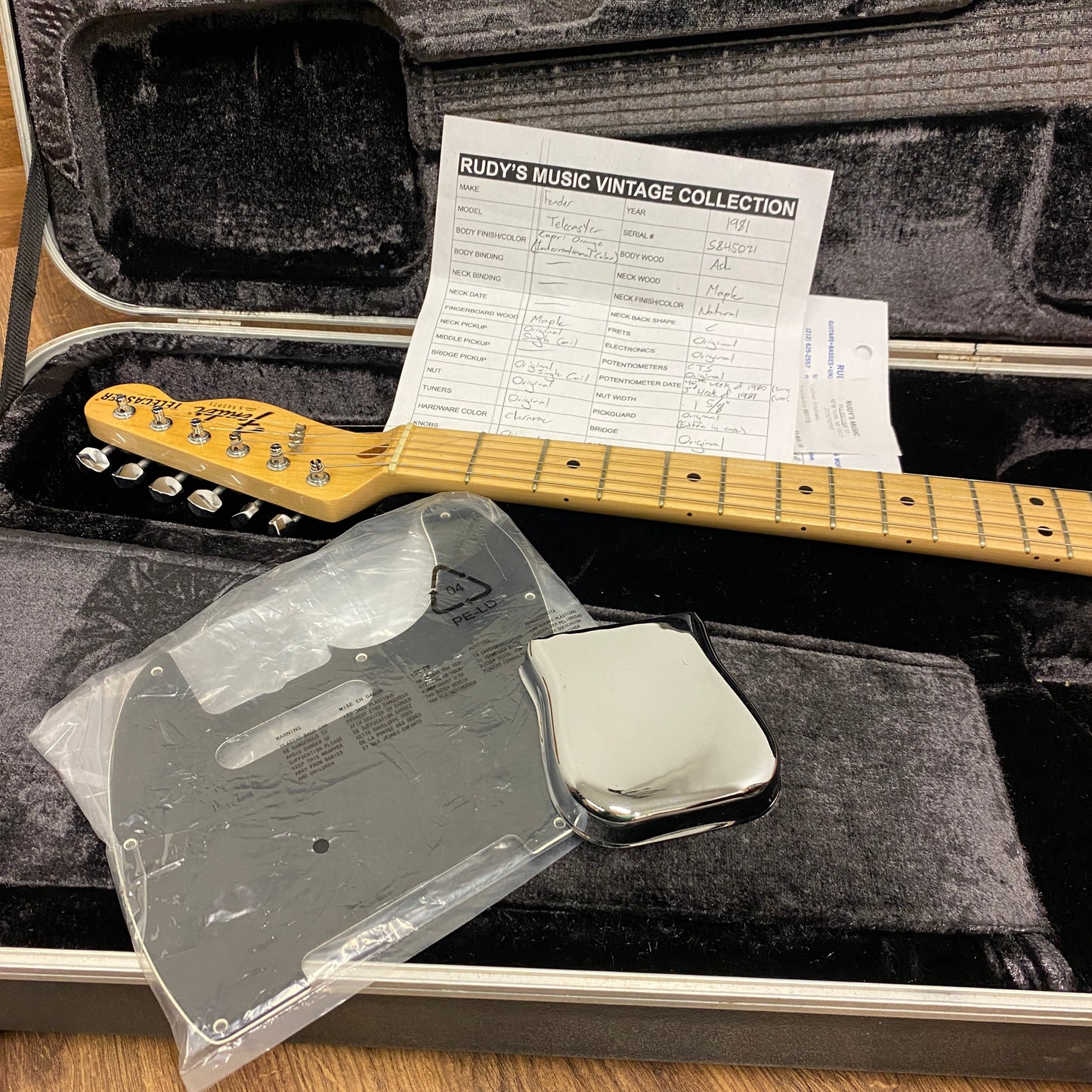 Pre-Owned Fender International Series Telecaster - Capri Orange - 1978/1981