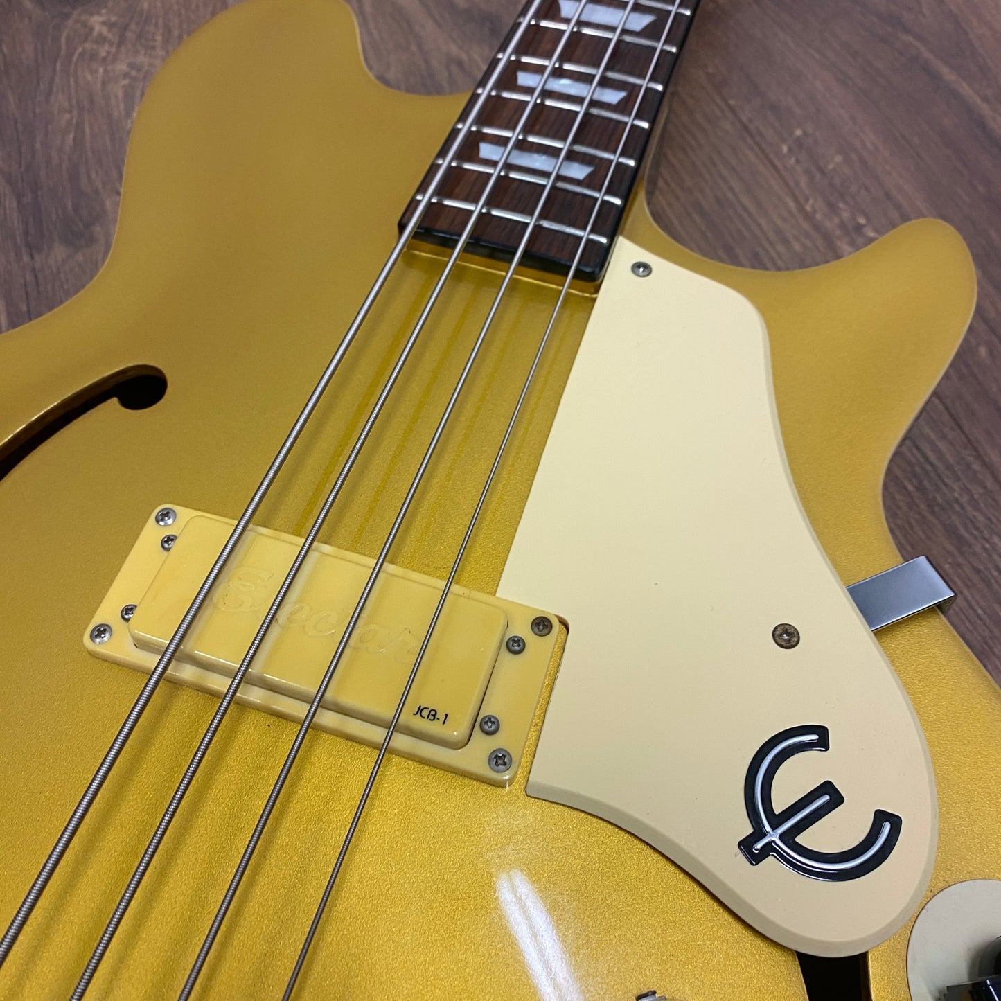 Pre-Owned Epiphone MIK Jack Casady Bass - Metallic Gold - 2004