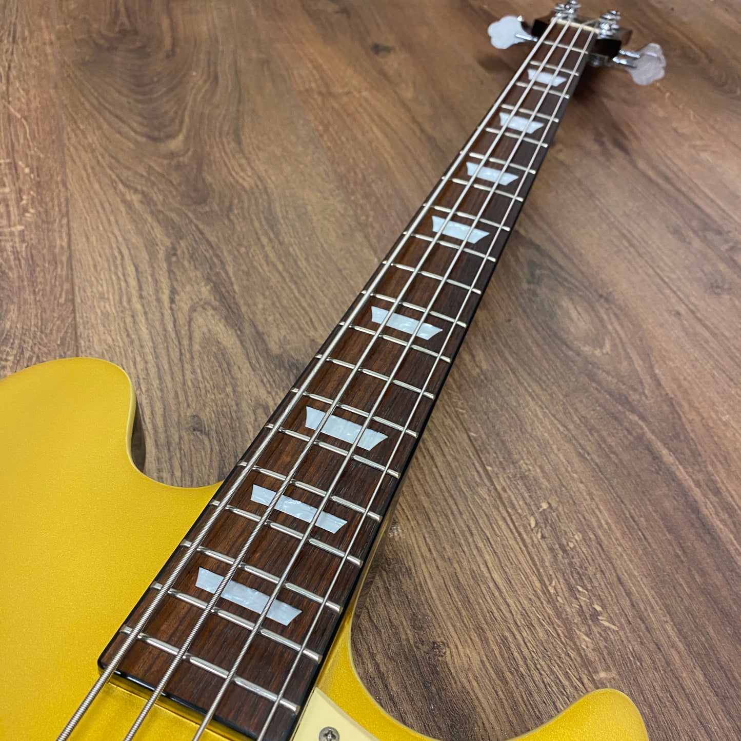 Pre-Owned Epiphone MIK Jack Casady Bass - Metallic Gold - 2004