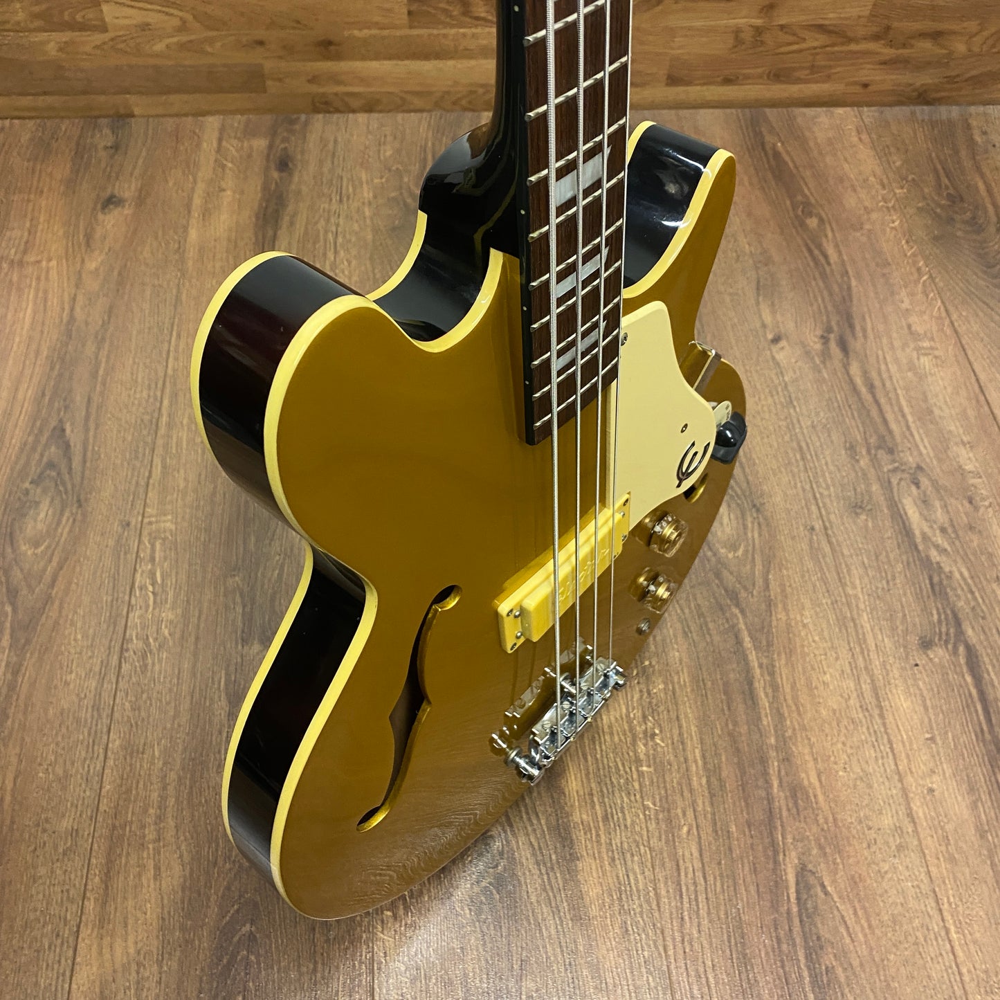 Pre-Owned Epiphone MIK Jack Casady Bass - Metallic Gold - 2004