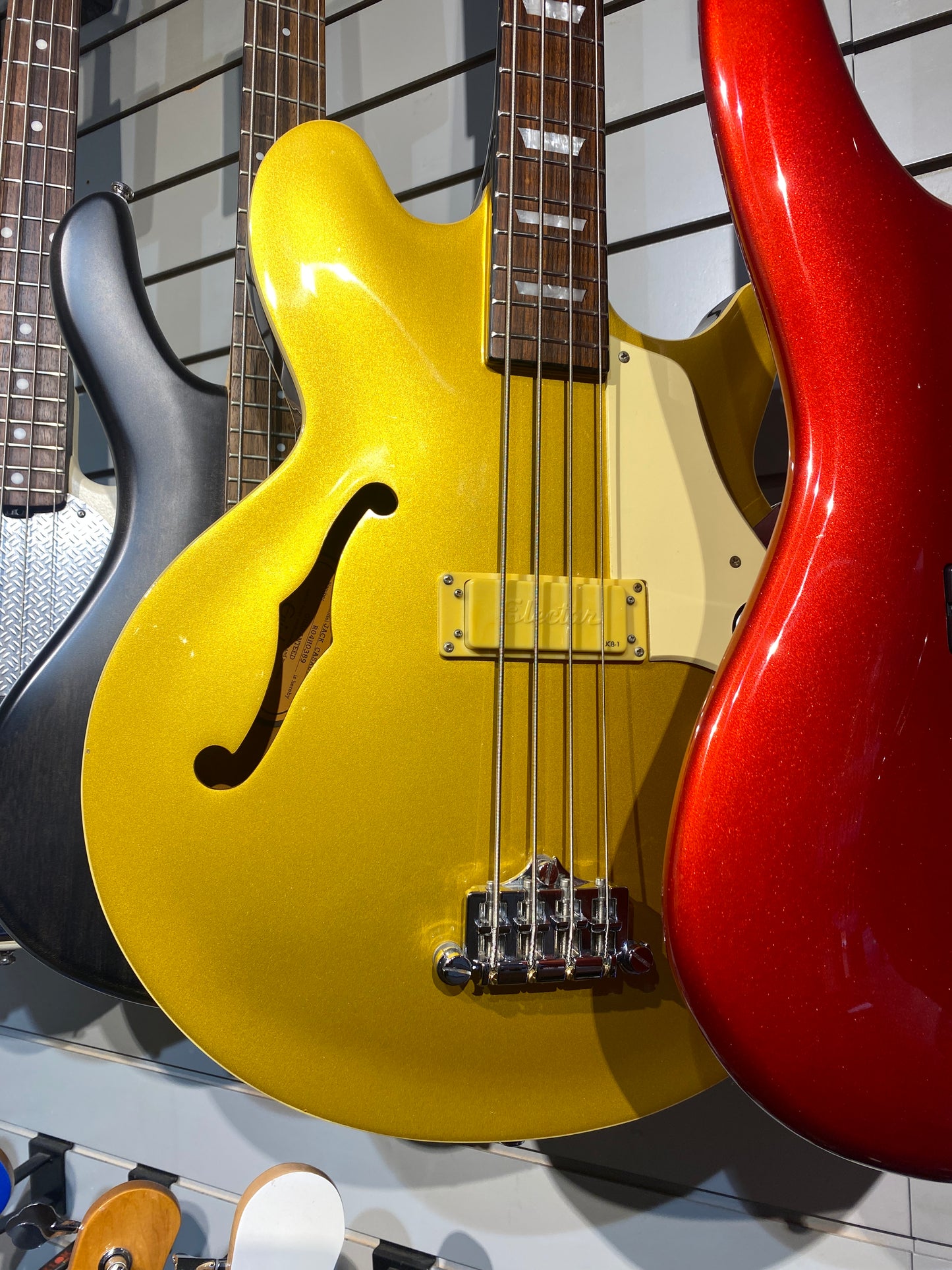 Pre-Owned Epiphone MIK Jack Casady Bass - Metallic Gold - 2004