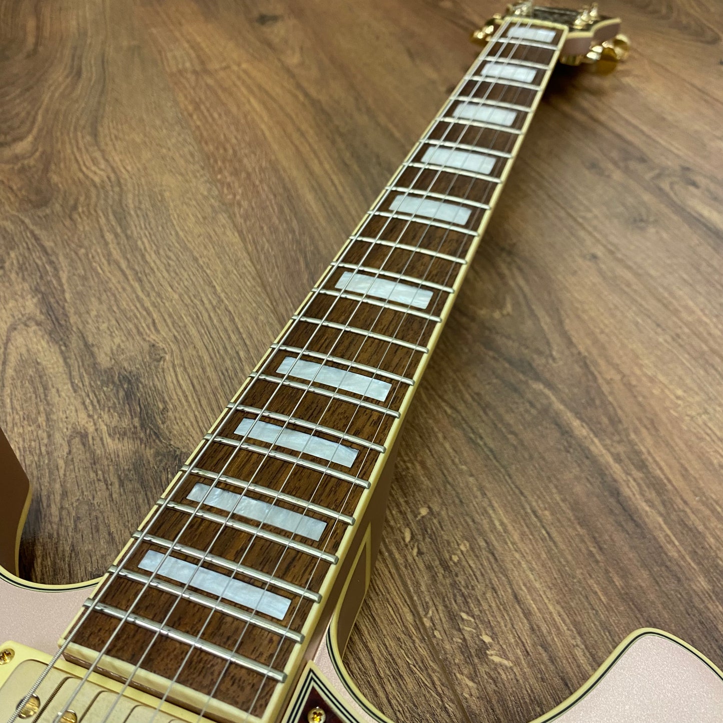 Pre-Owned Ibanez AS73G-RGF Artcore Semi-Hollow - Rose Gold Metallic Flat