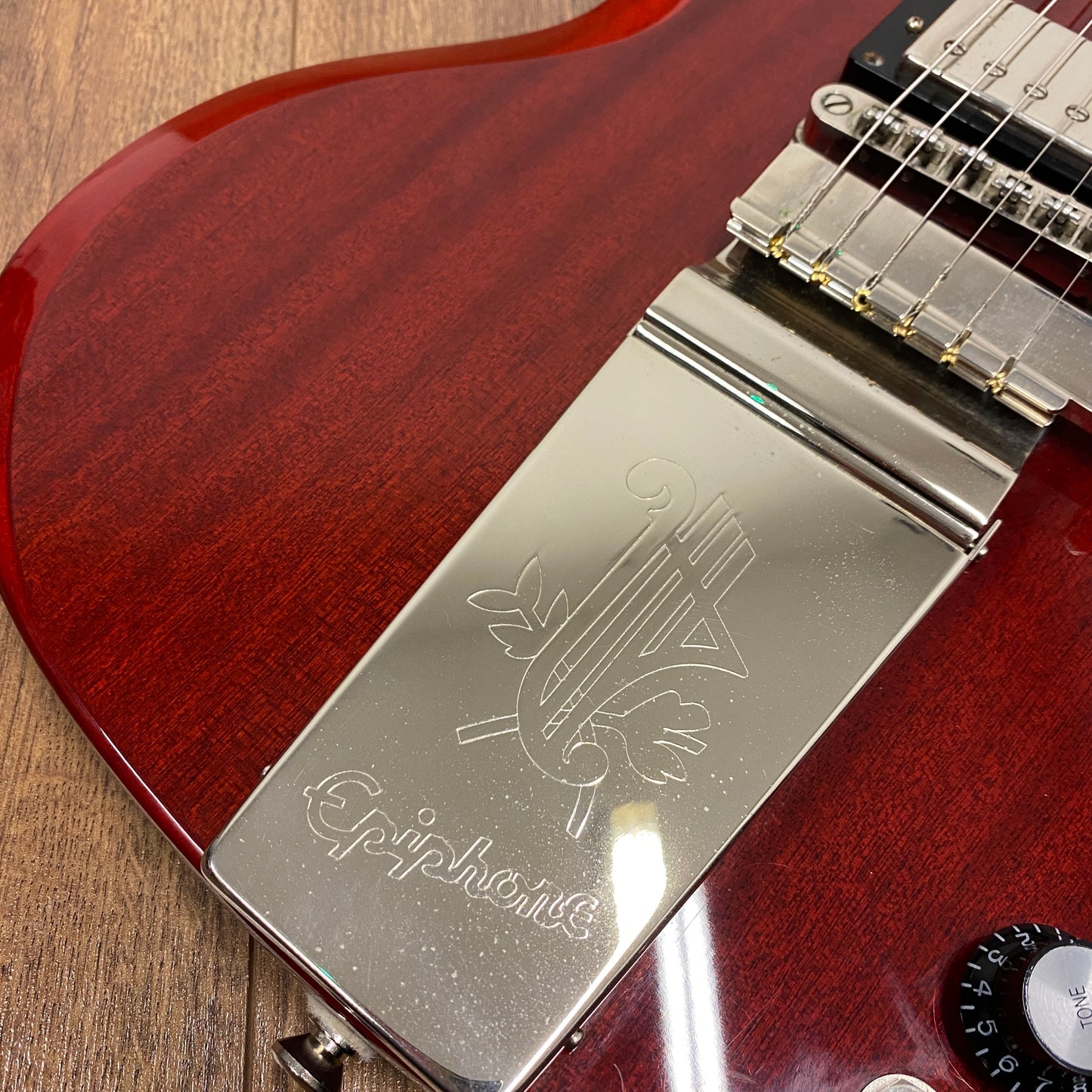 Pre-Owned Epiphone SG Standard Vibrola - Cherry Red