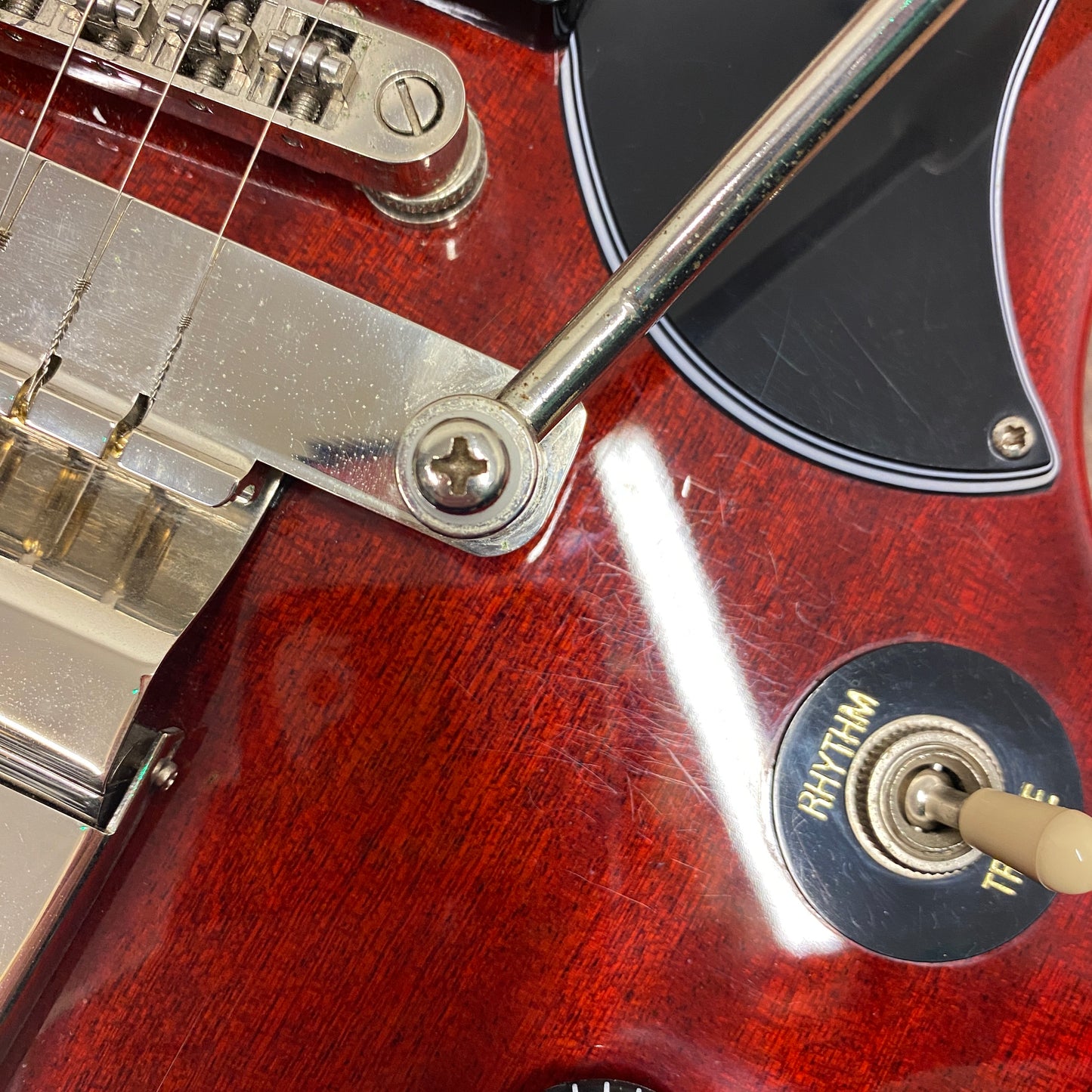 Pre-Owned Epiphone SG Standard Vibrola - Cherry Red