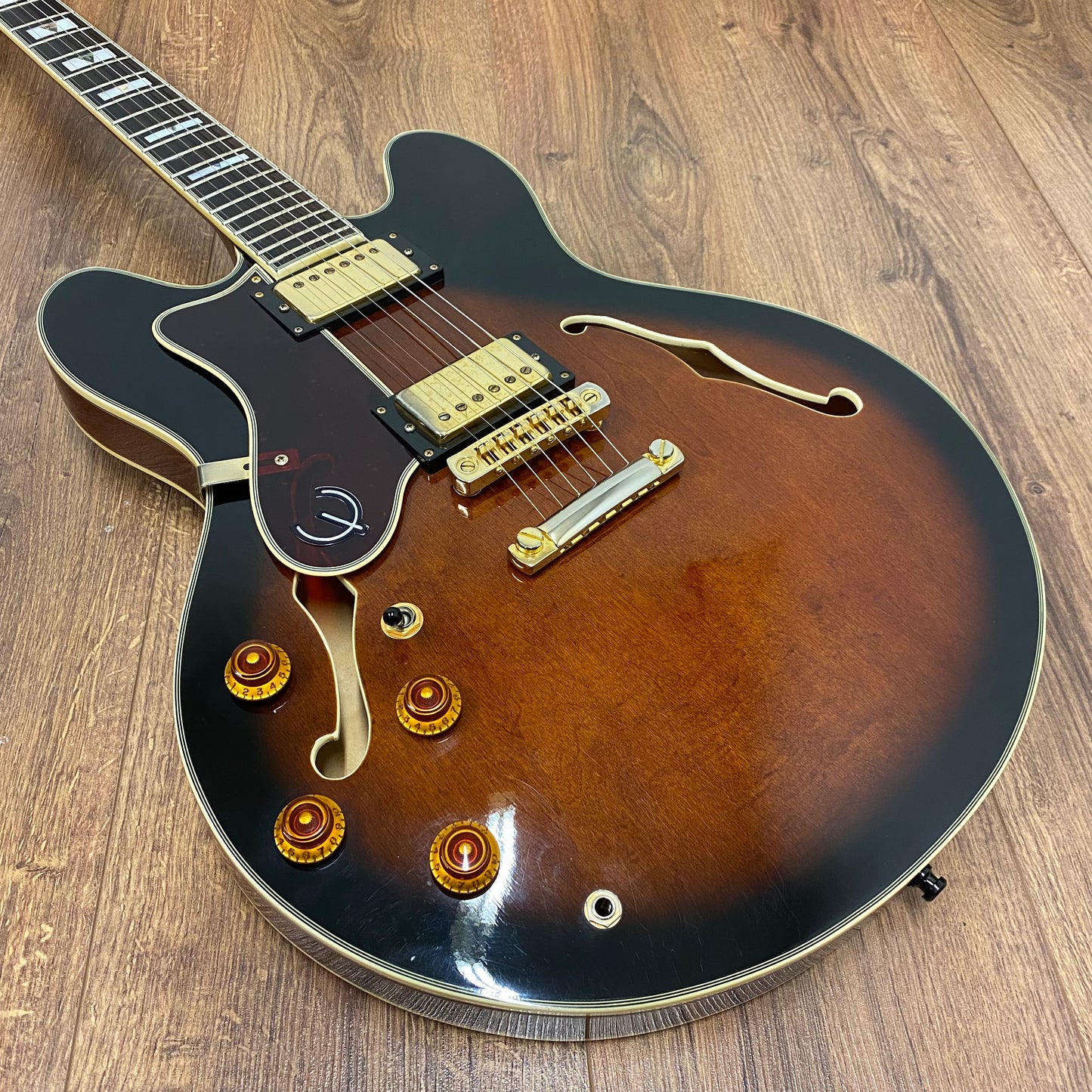 Pre-Owned Epiphone Sheraton MIK - Sunburst - Left Handed - 1997
