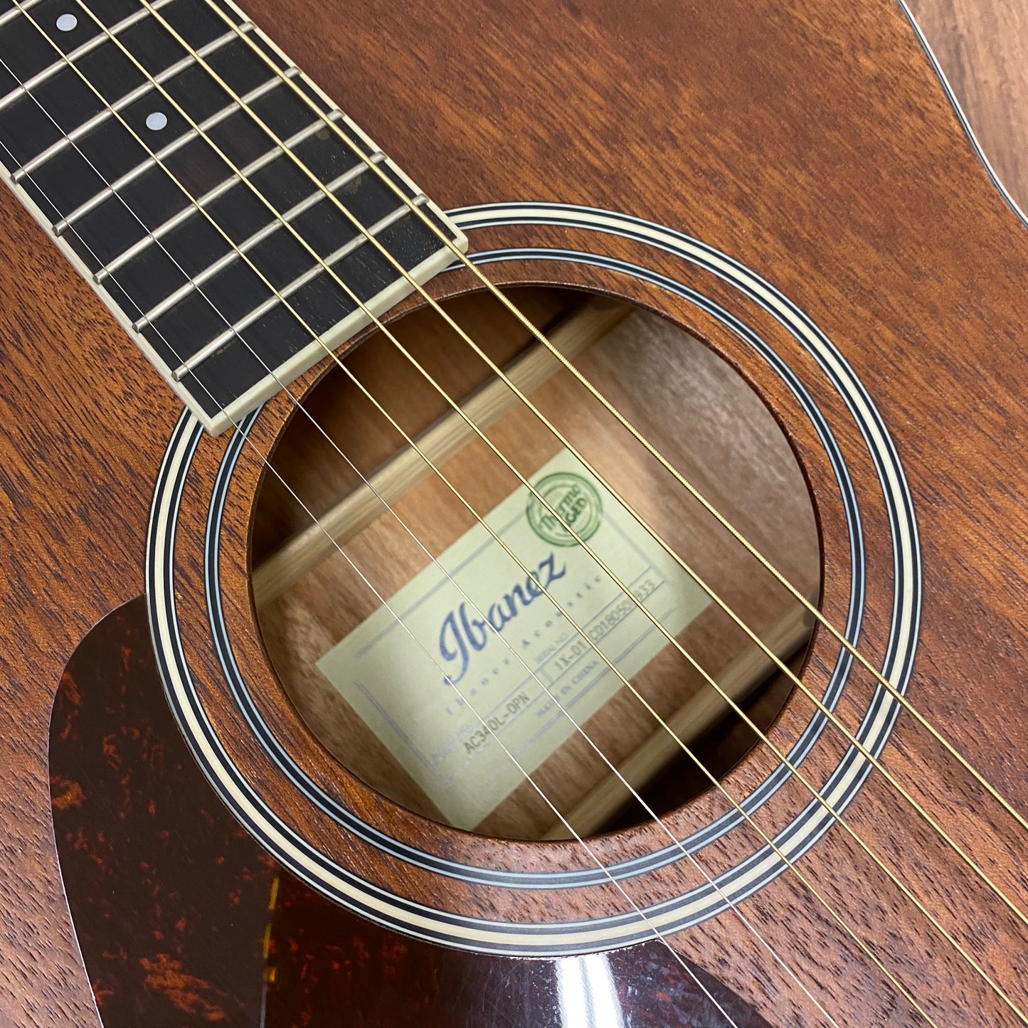 Pre-Owned Ibanez Artwood AC340L - Left Handed - Open Pore Natural