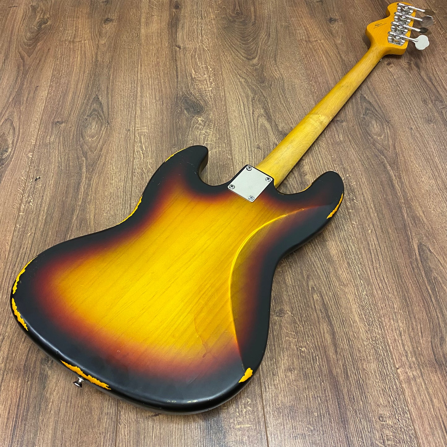 Pre-Owned Vintage V74MRJP Icon Fretless Bass - Distressed Sunset Sunburst