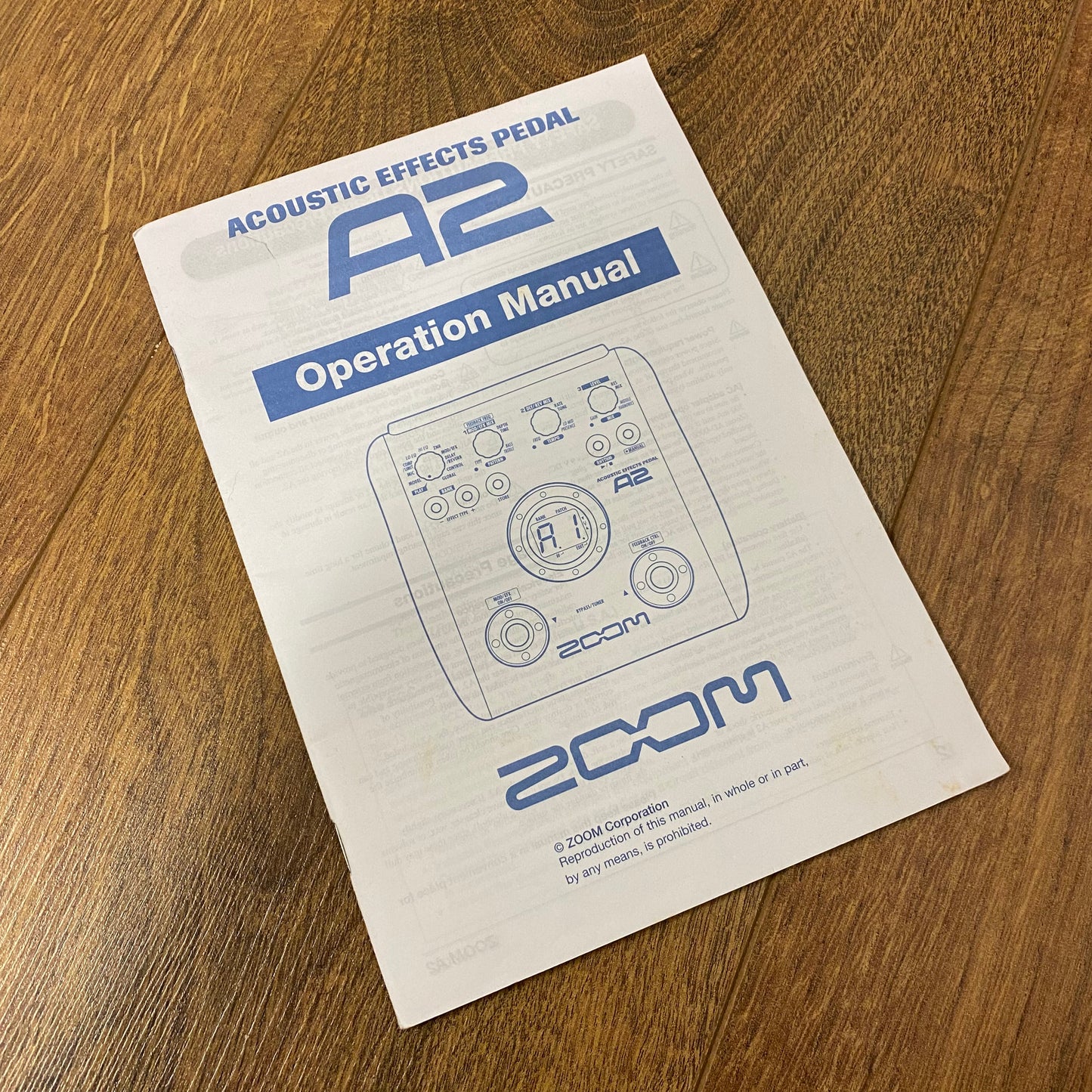 Pre-Owned Zoom A2 Acoustic Multi-Effects Pedal