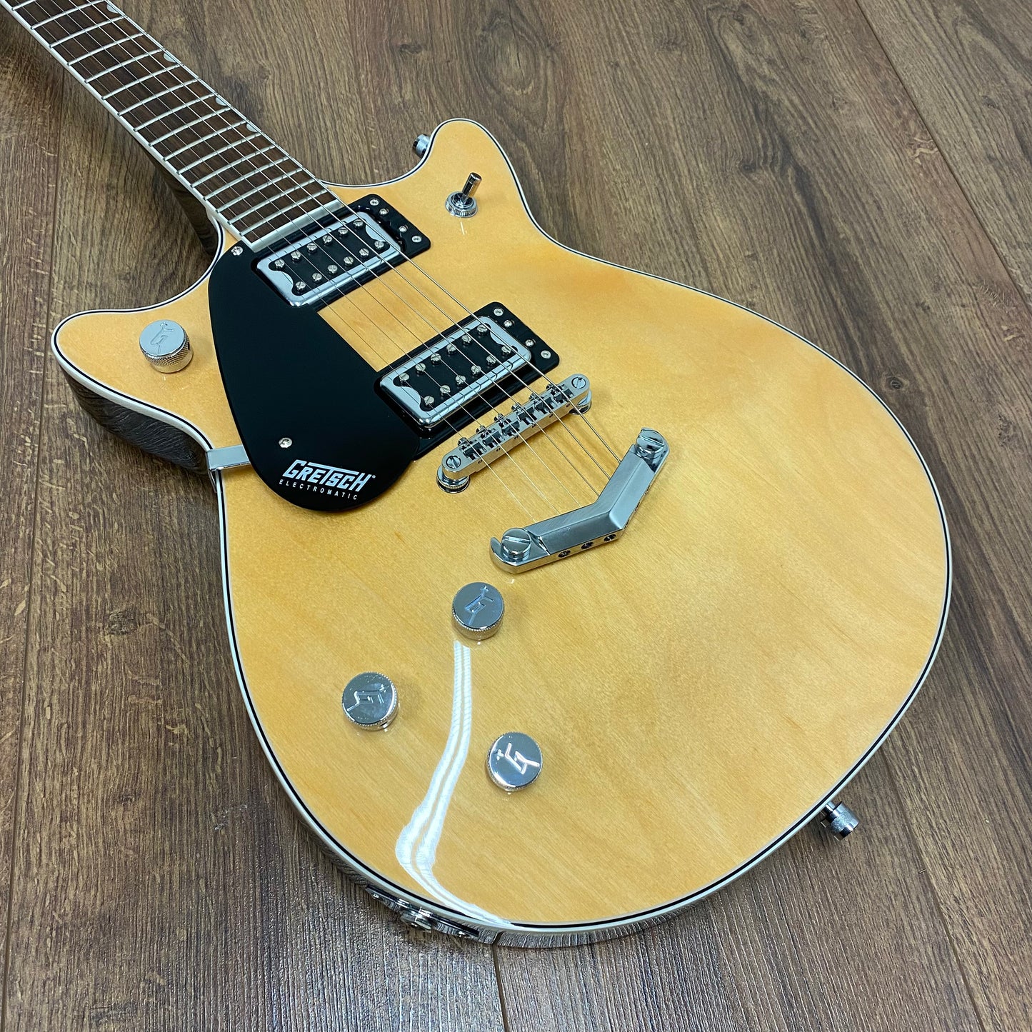 Pre-Owned Gretsch G5222 Electromatic Double Jet BT - Left Handed - Aged Natural